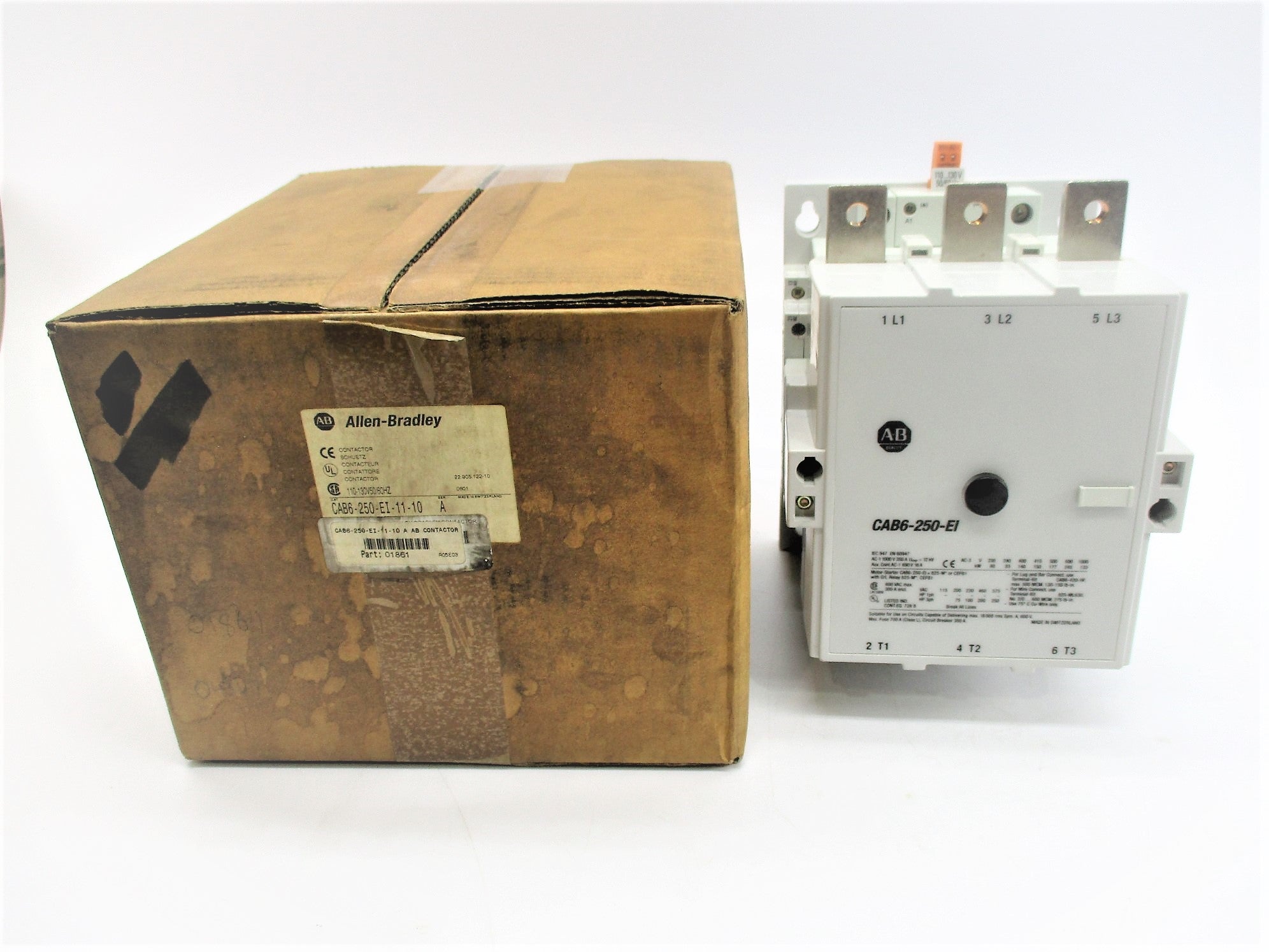 ALLEN BRADLEY CAB6-250-EI-11-10 SER. A 110/130V NSMP
