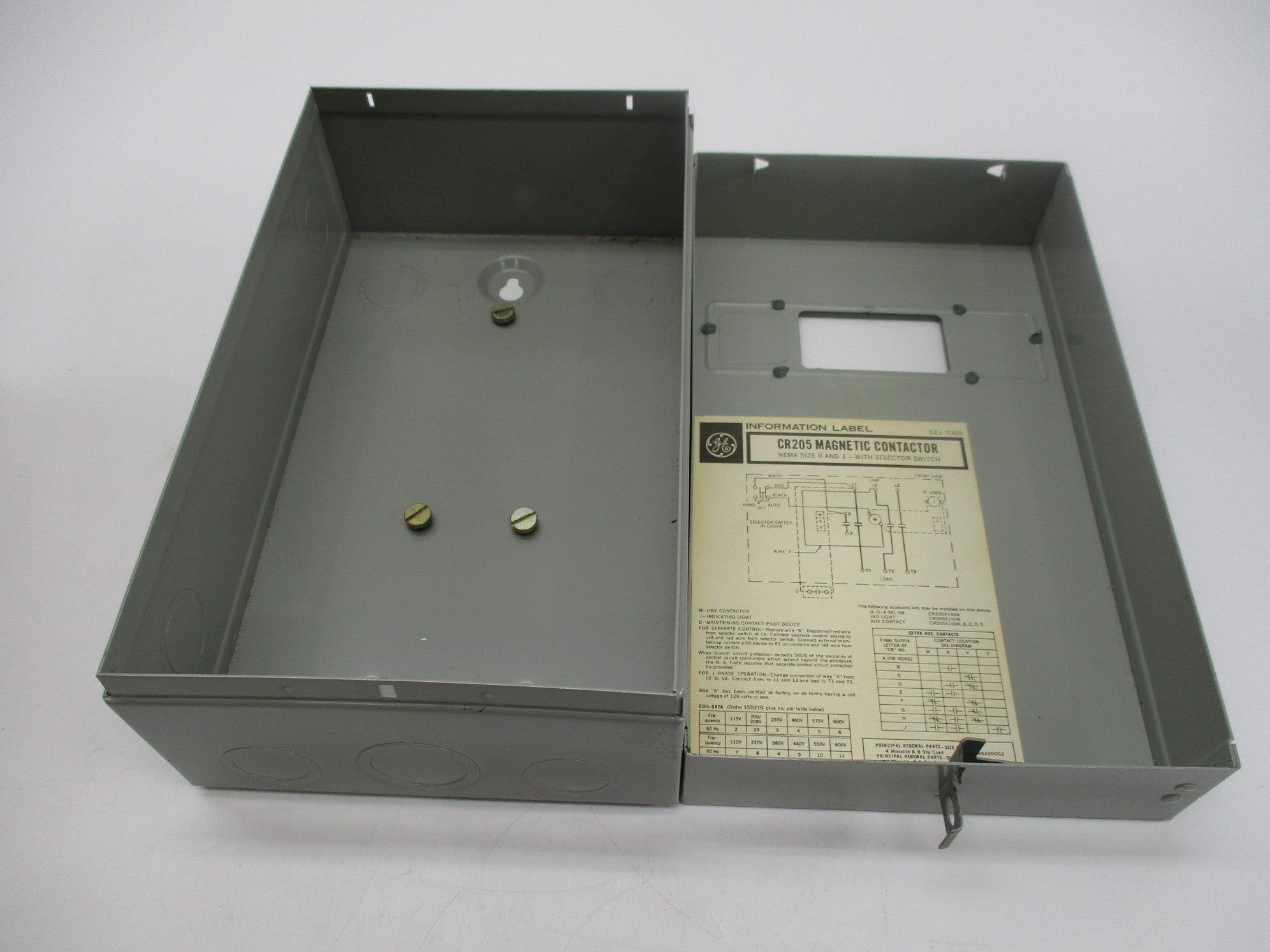 GENERAL ELECTRIC CR205B102ACA NSMP