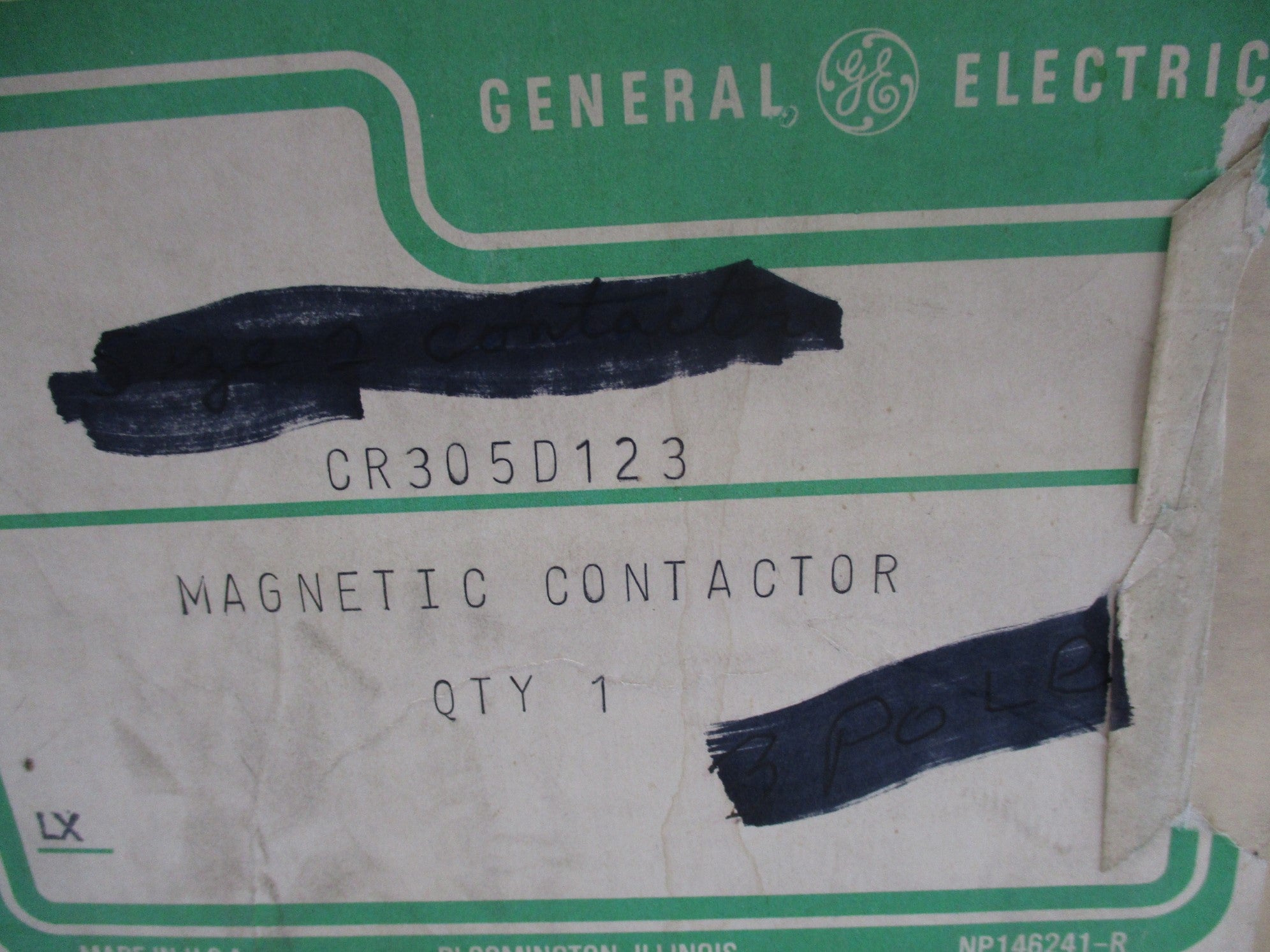 GENERAL ELECTRIC CR305D123 110/120V NSMP
