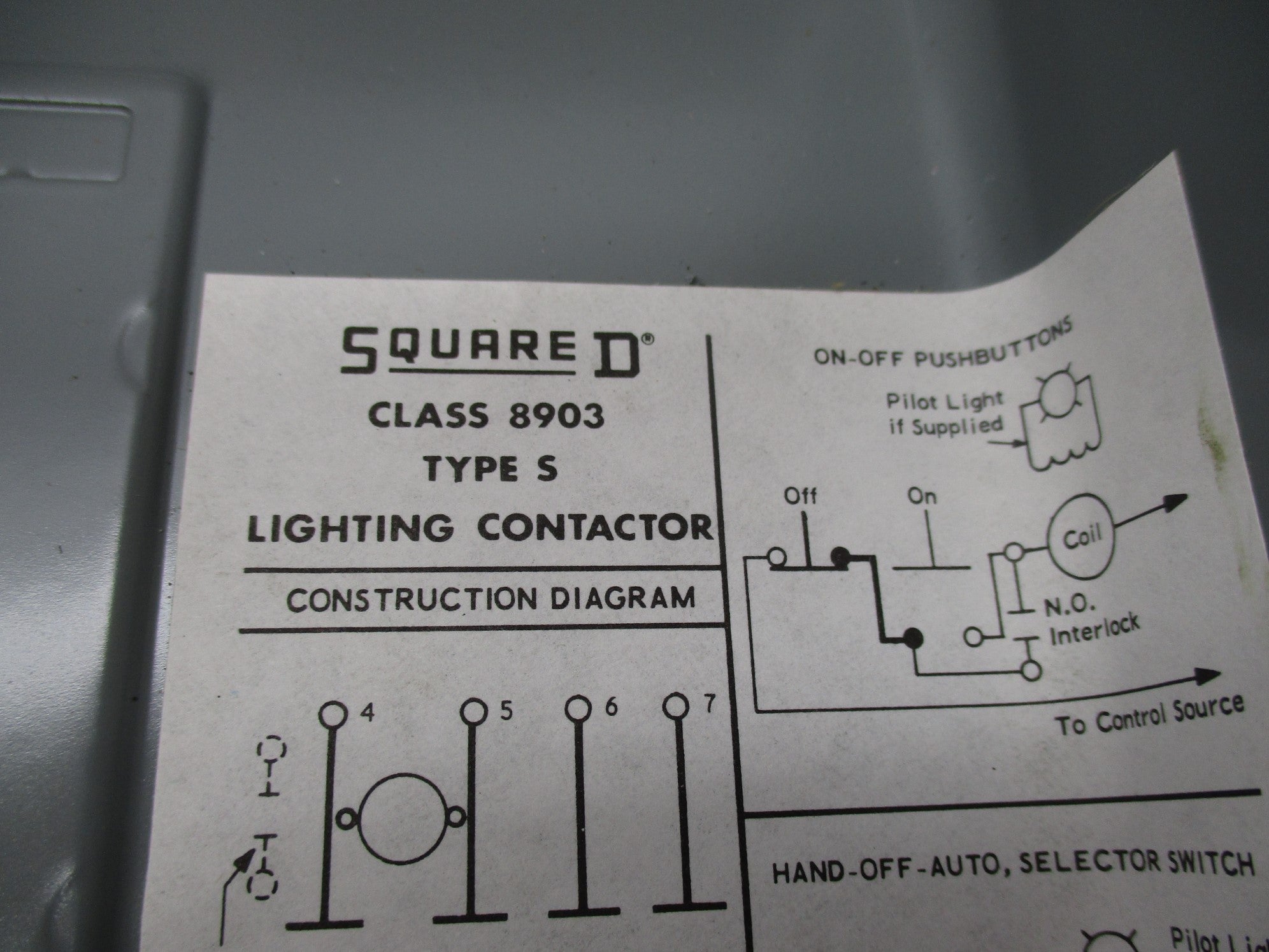 SQUARE D 8903-SPO12V02 SER. A 110/120V NSNP