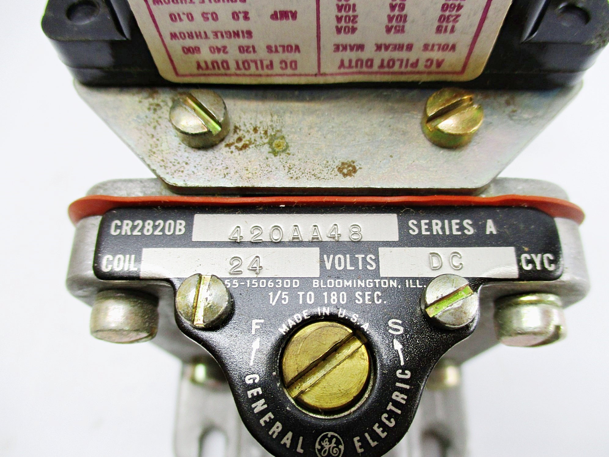 GENERAL ELECTRIC CR2820B420AA48 SER. A 24V UNMP