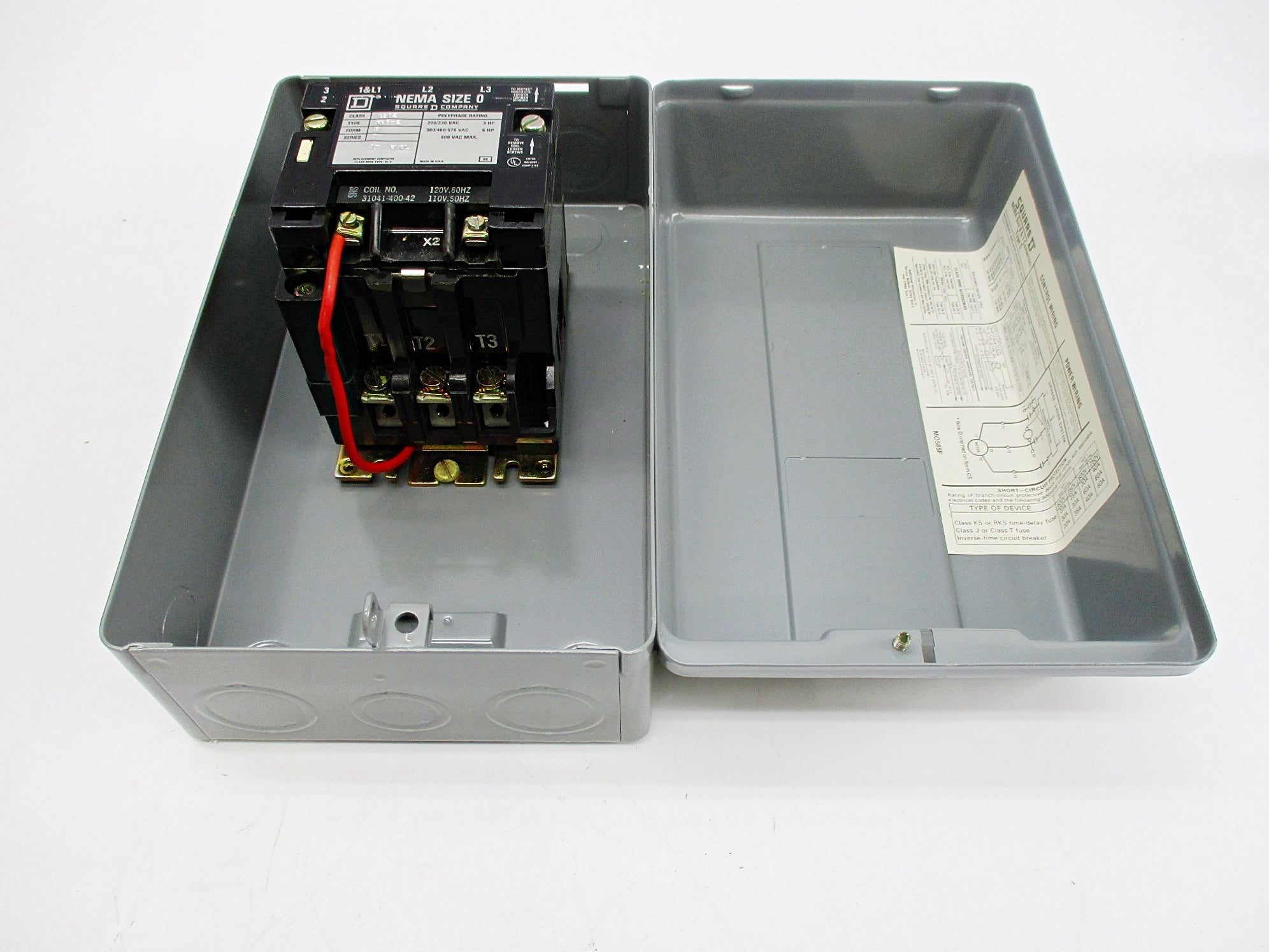 SQUARE D 8502-SBG-2V02S SER. A 110/120V NSMP