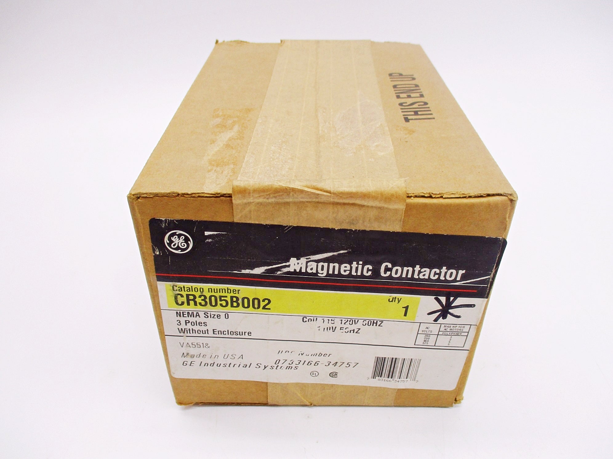 GENERAL ELECTRIC CR305B002 110/120V NSFS