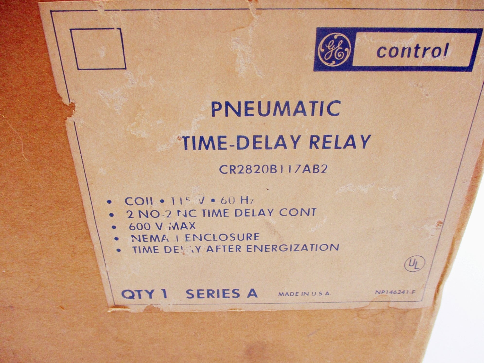 GENERAL ELECTRIC CR2820B117AB2 SER. A 600V NSFS