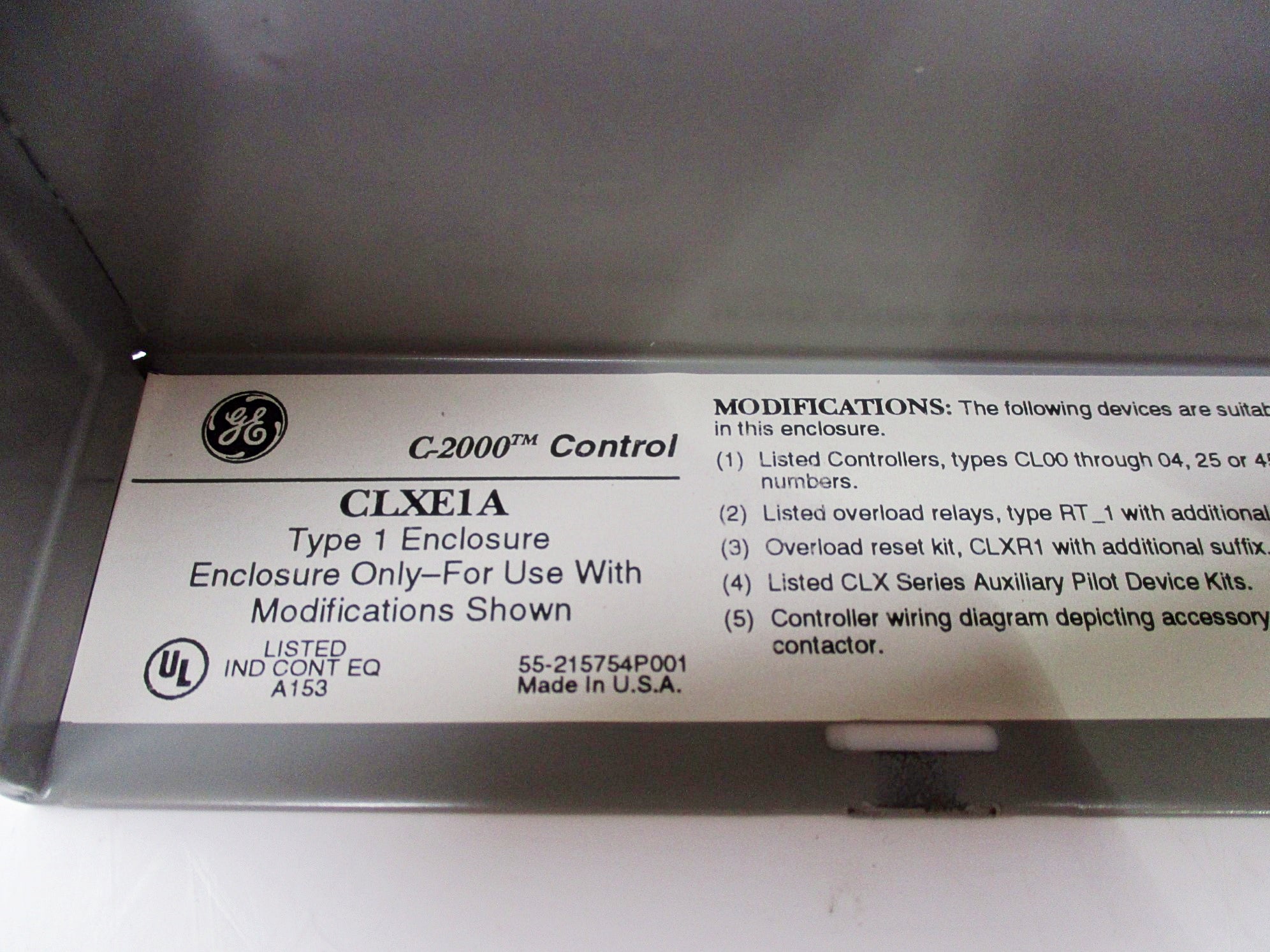 GENERAL ELECTRIC CLXE1A NSMP