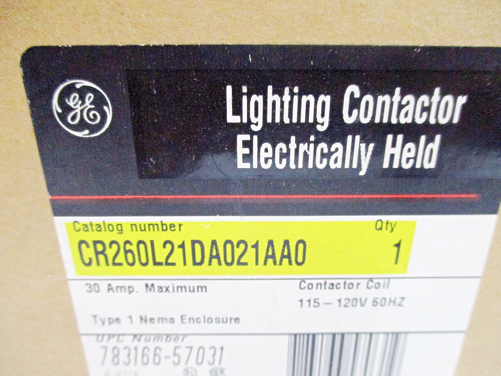 GENERAL ELECTRIC CR260L21DA021AA0 SER. A 110/120V NSMP