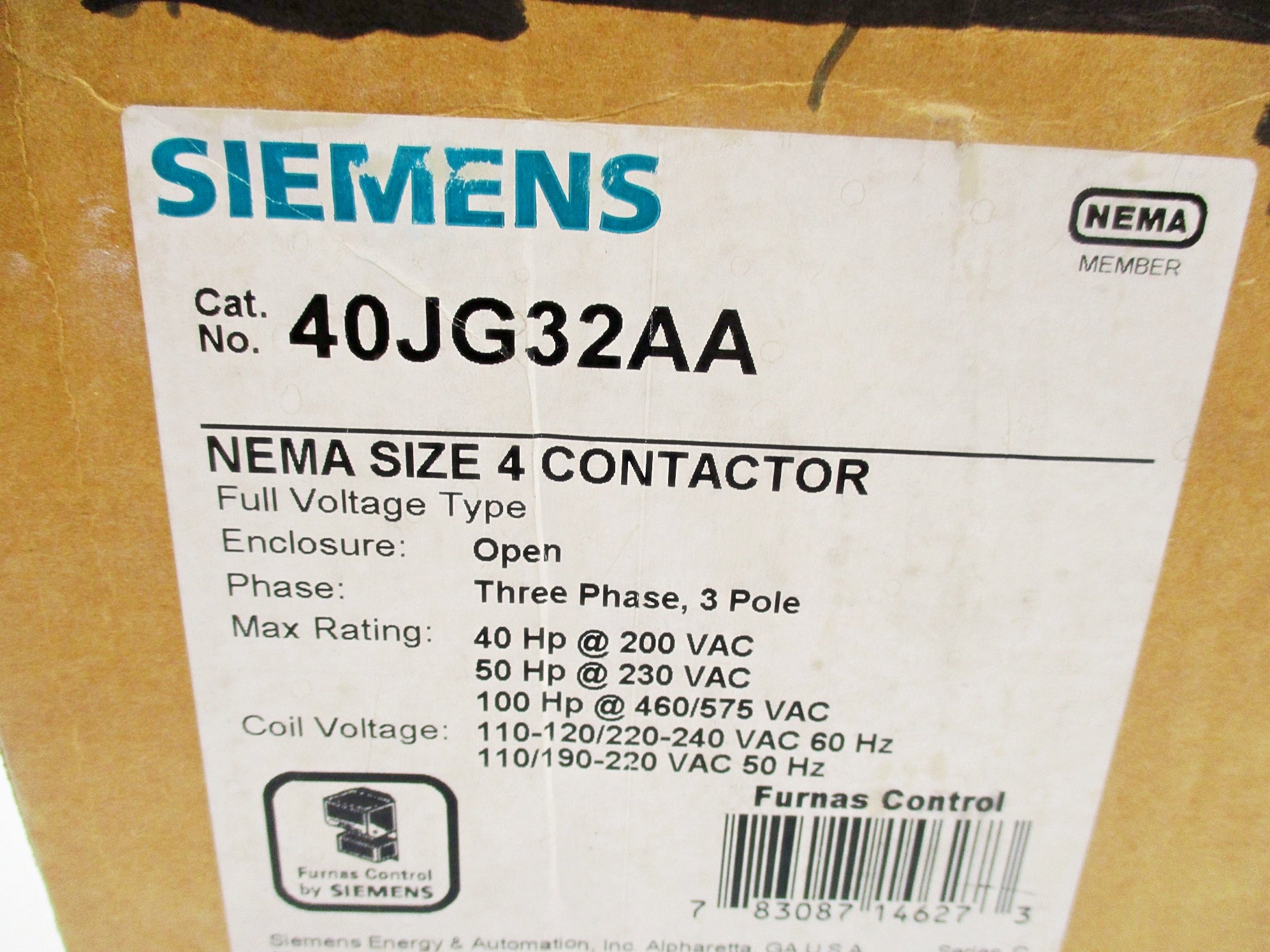 SIEMENS 40JG32AA 110-120/220-240VAC NSMP