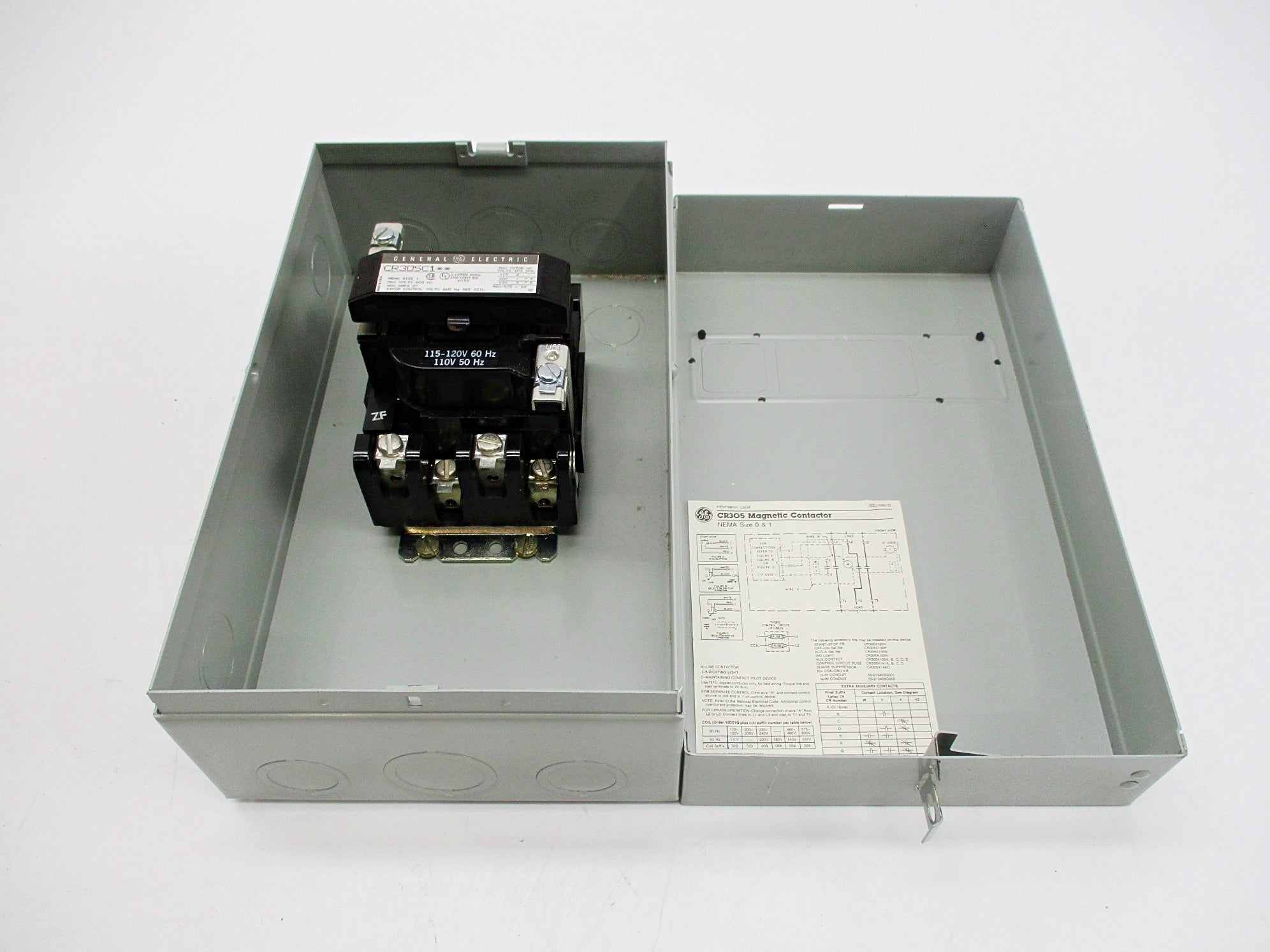 GENERAL ELECTRIC CR305C102 110 115-120V 27A NSMP