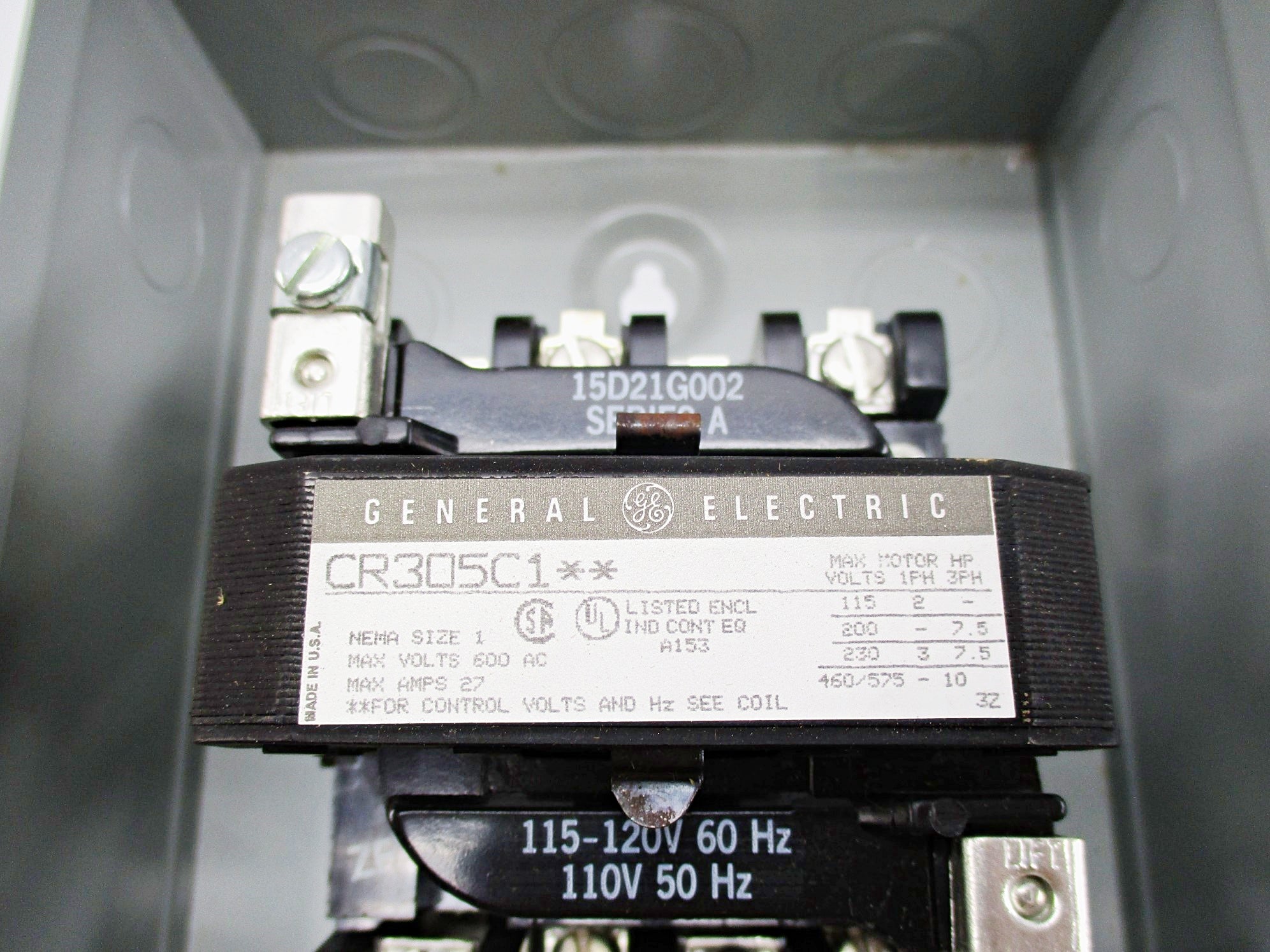 GENERAL ELECTRIC CR305C102 110 115-120V 27A NSMP