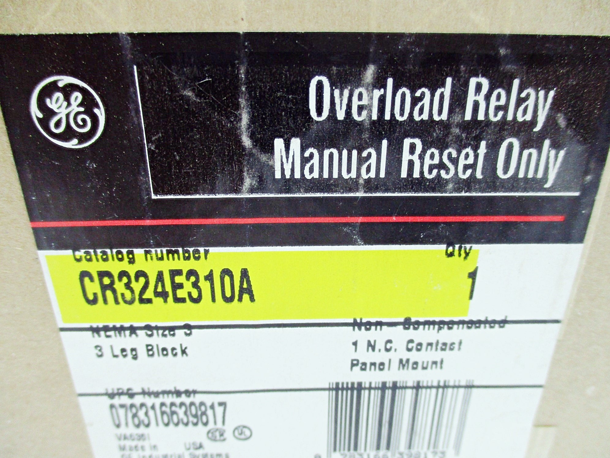 GENERAL ELECTRIC CR324E310A NSFS
