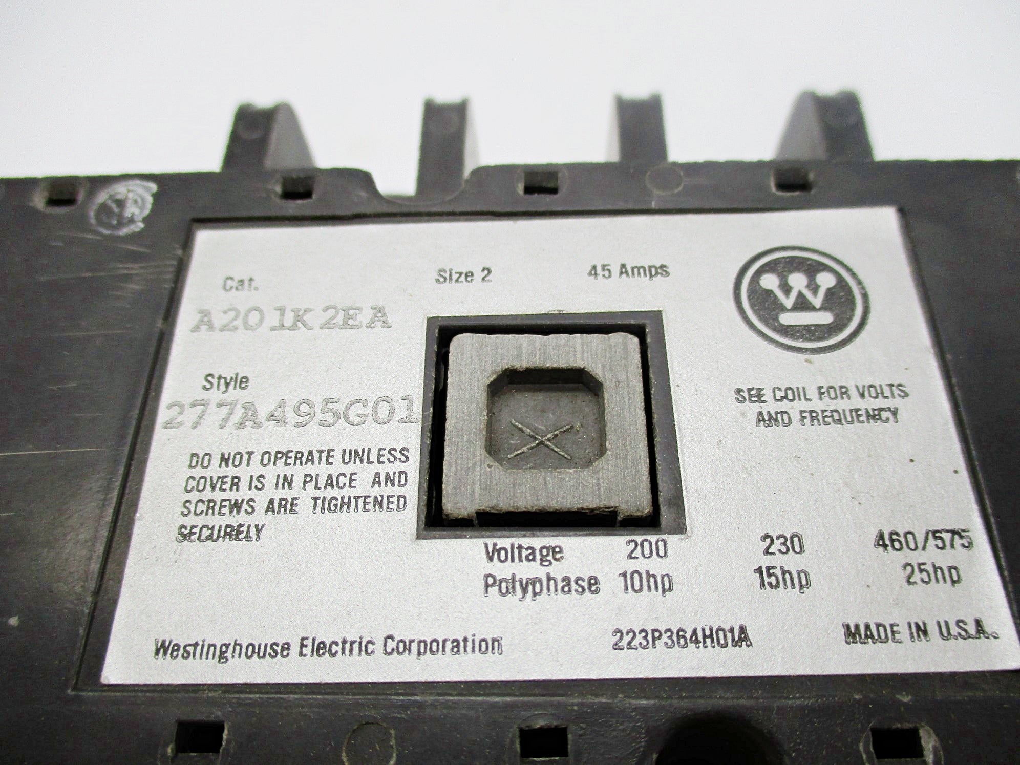 WESTINGHOUSE A201K2EA A201L1A 110/120V UNMP