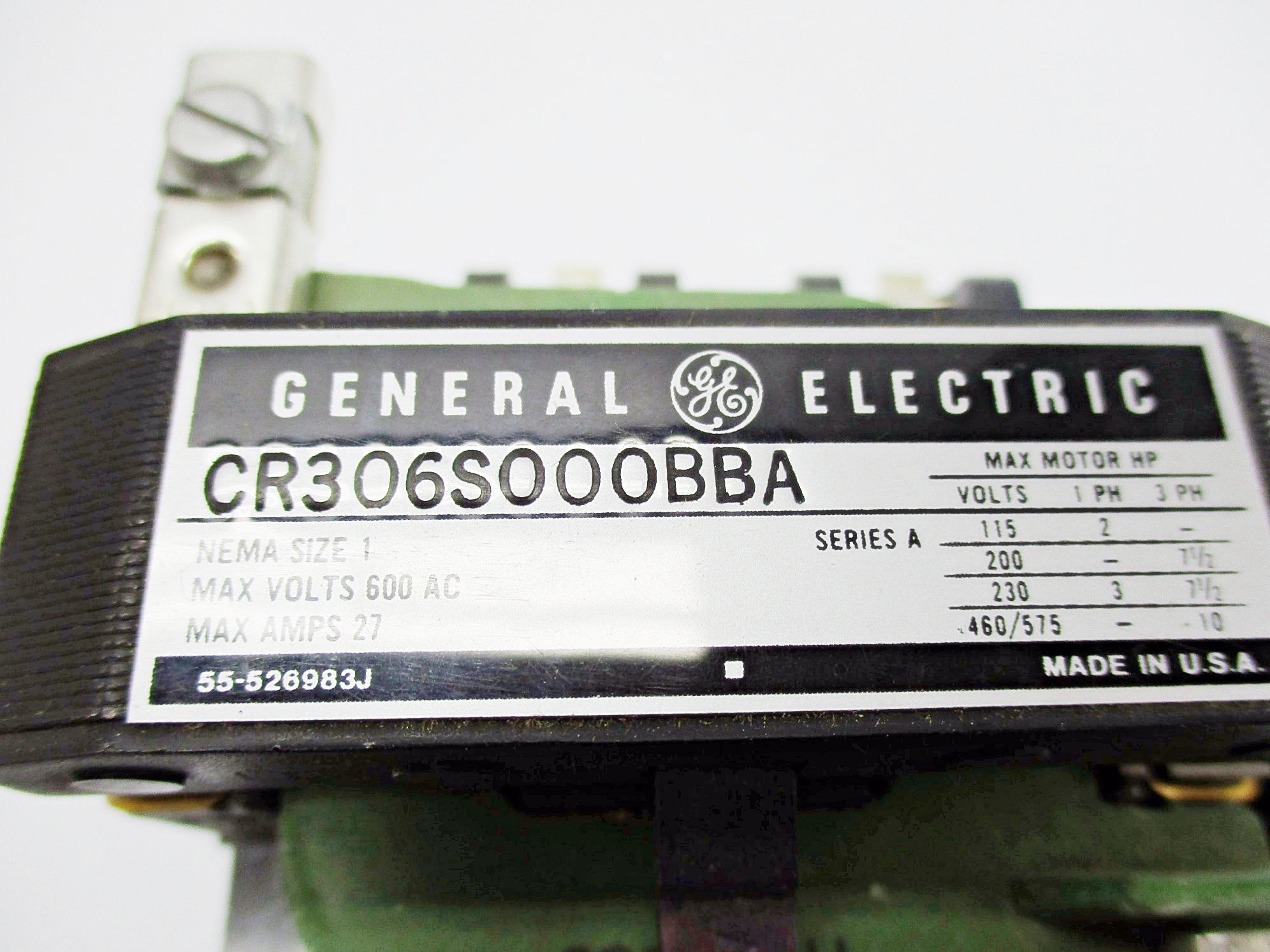 GENERAL ELECTRIC CR306S000BBA SER. A NSNP