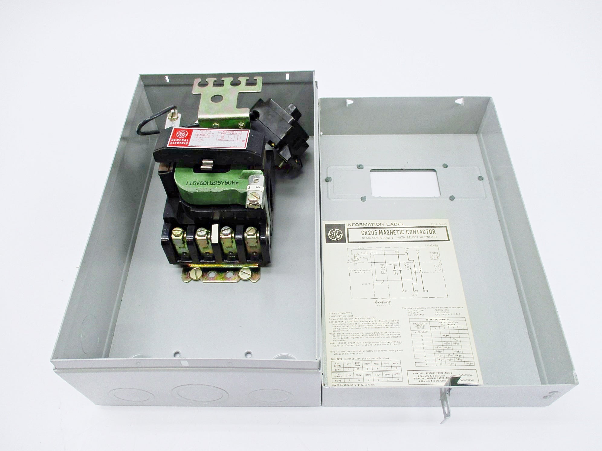 GENERAL ELECTRIC CR205B102ACA 115V NSMP