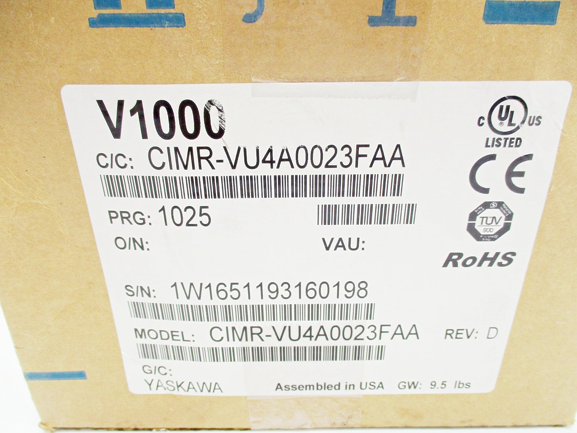 YASKAWA CIMR-VU4A0023FAA NSMP