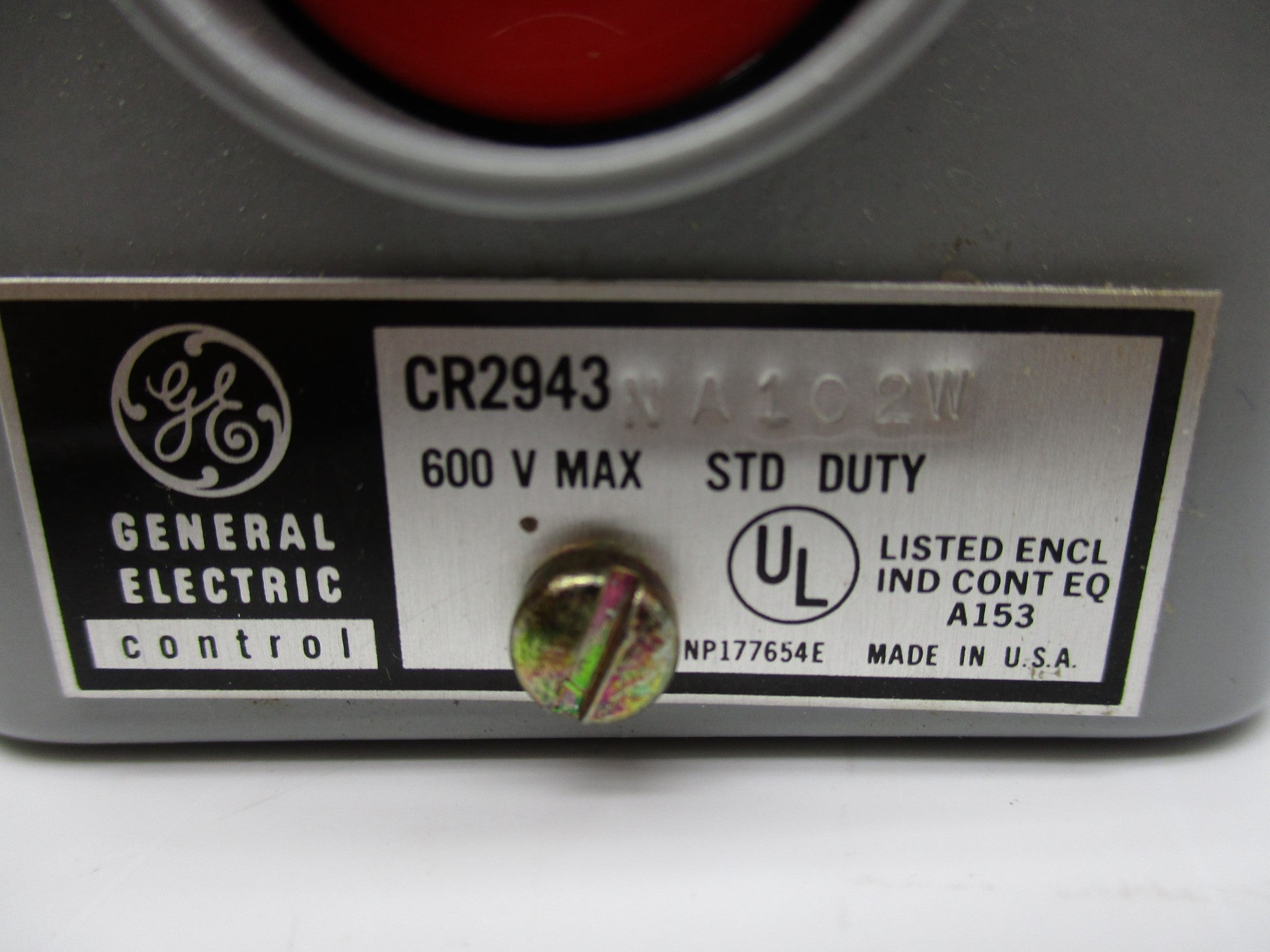 GENERAL ELECTRIC CR2943NA102W UNMP