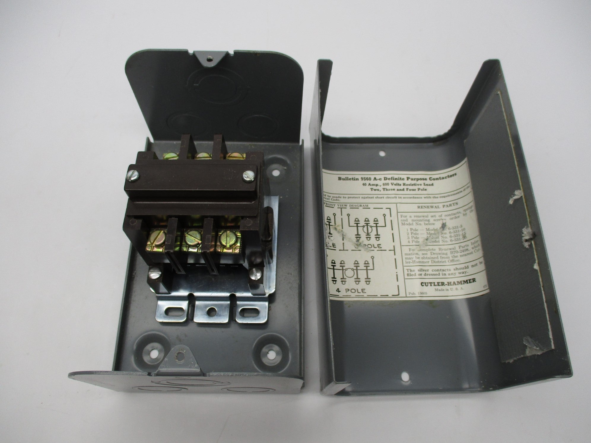 CUTLER HAMMER 9560H1412B 104/120V UNMP