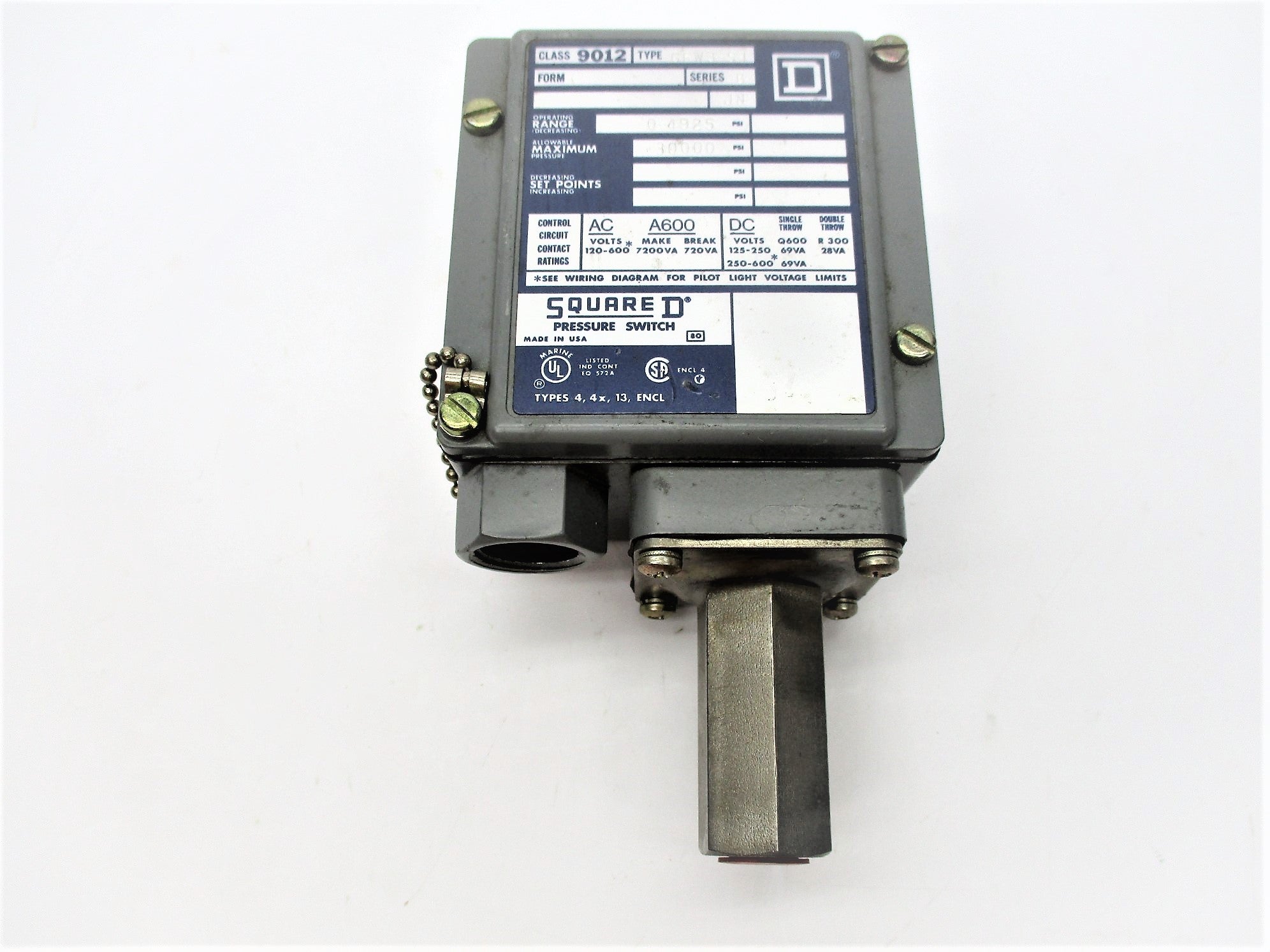 SQUARE D 9012-GFW3-S1 SER. B NSNP