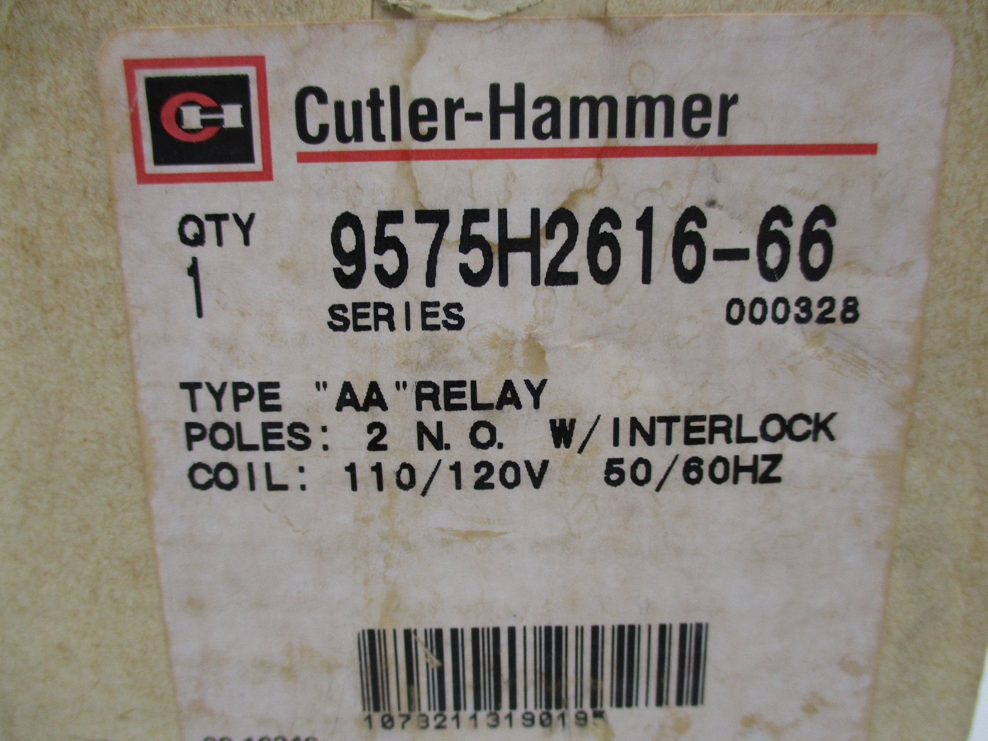 CUTLER HAMMER 9575H2616-66 110/120V 12A NSMP