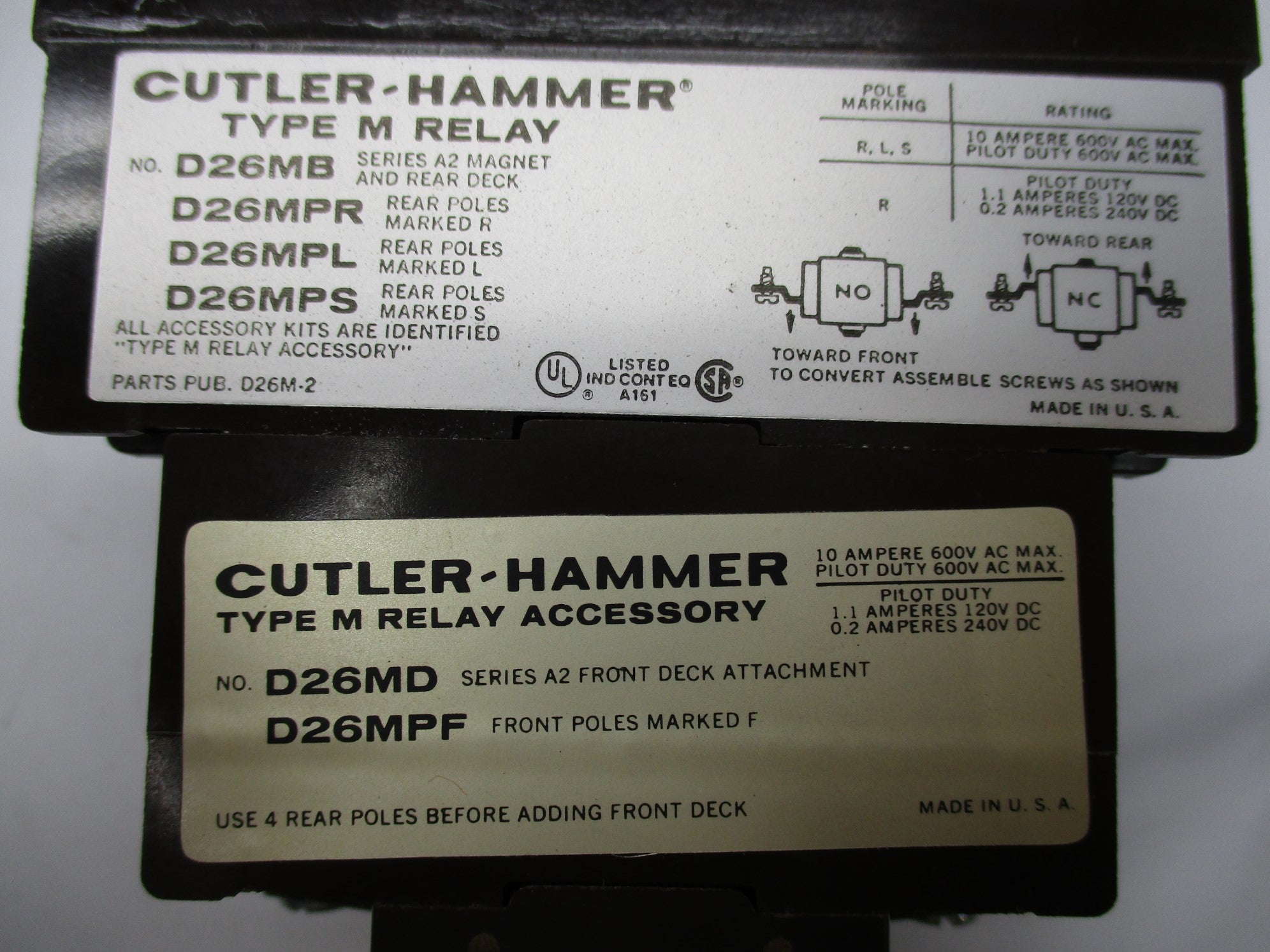 CUTLER HAMMER D26MB 10A 110/120V NSNP