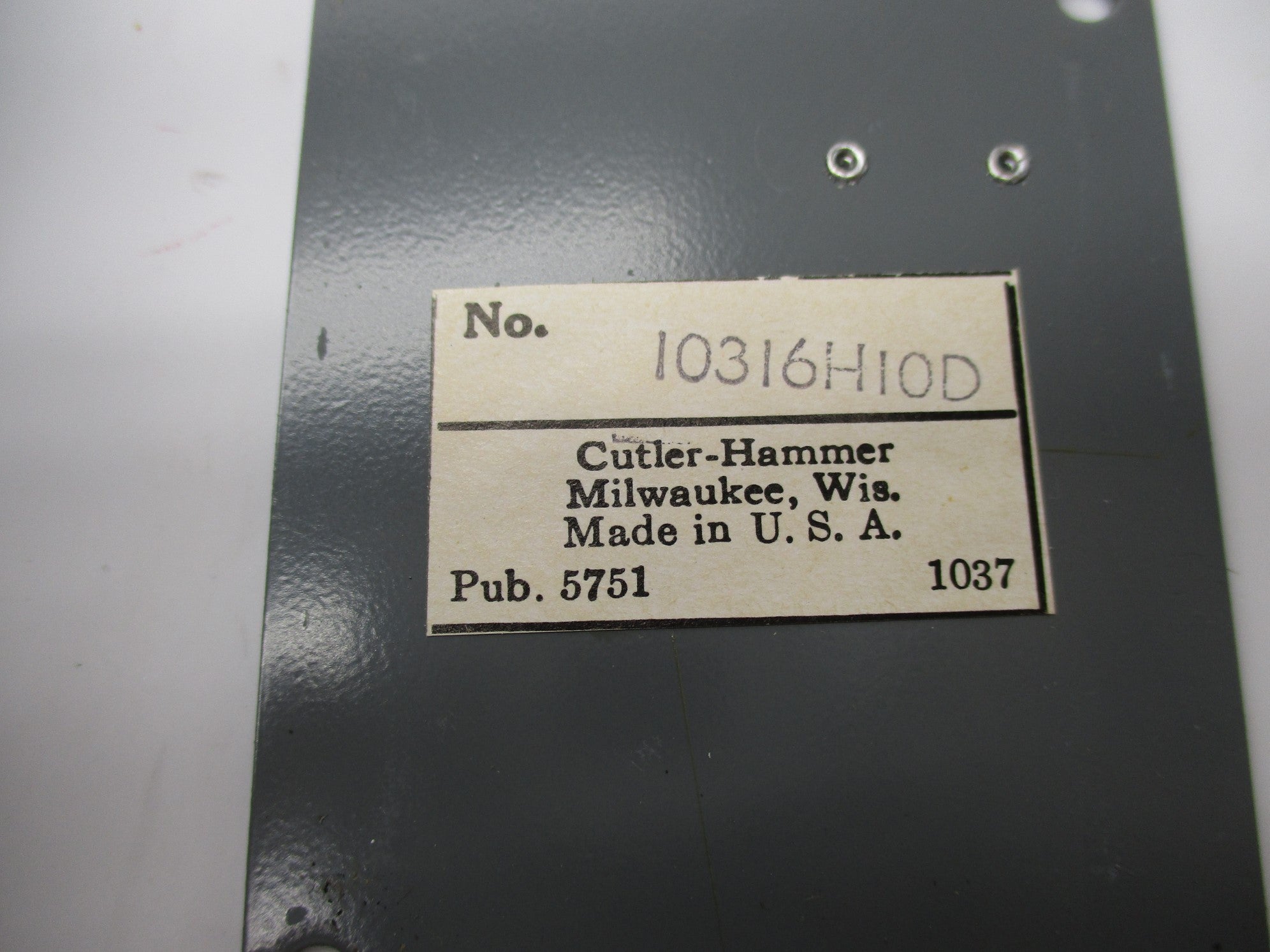 CUTLER HAMMER 10316H10D NSNP