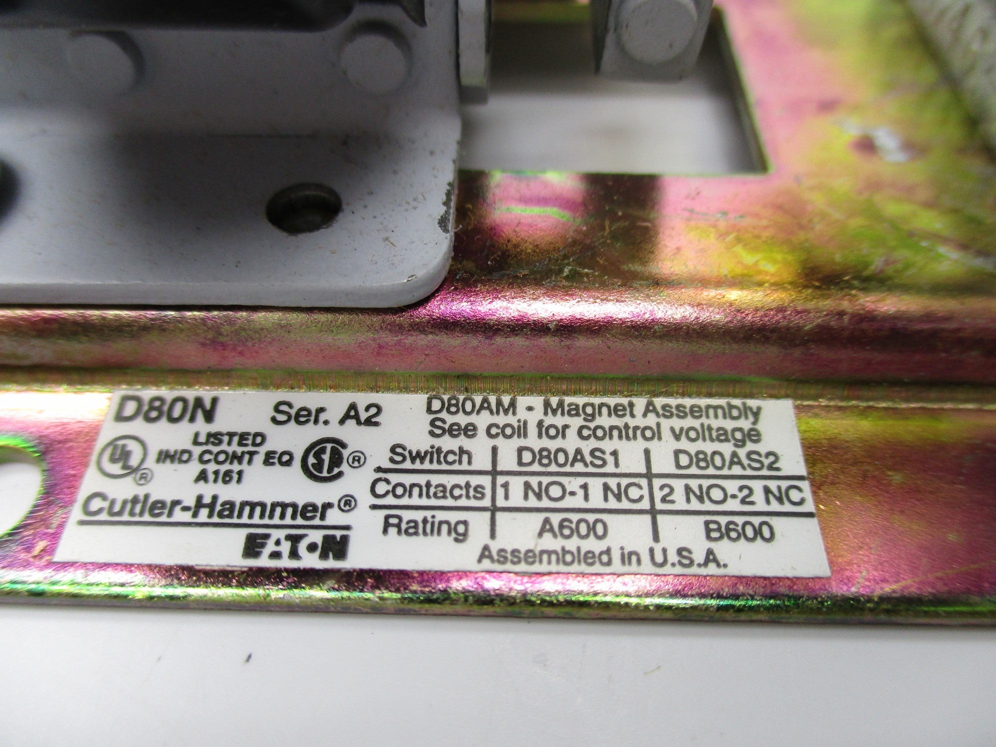 CUTLER HAMMER D80NE2A SER. A2 NSMP