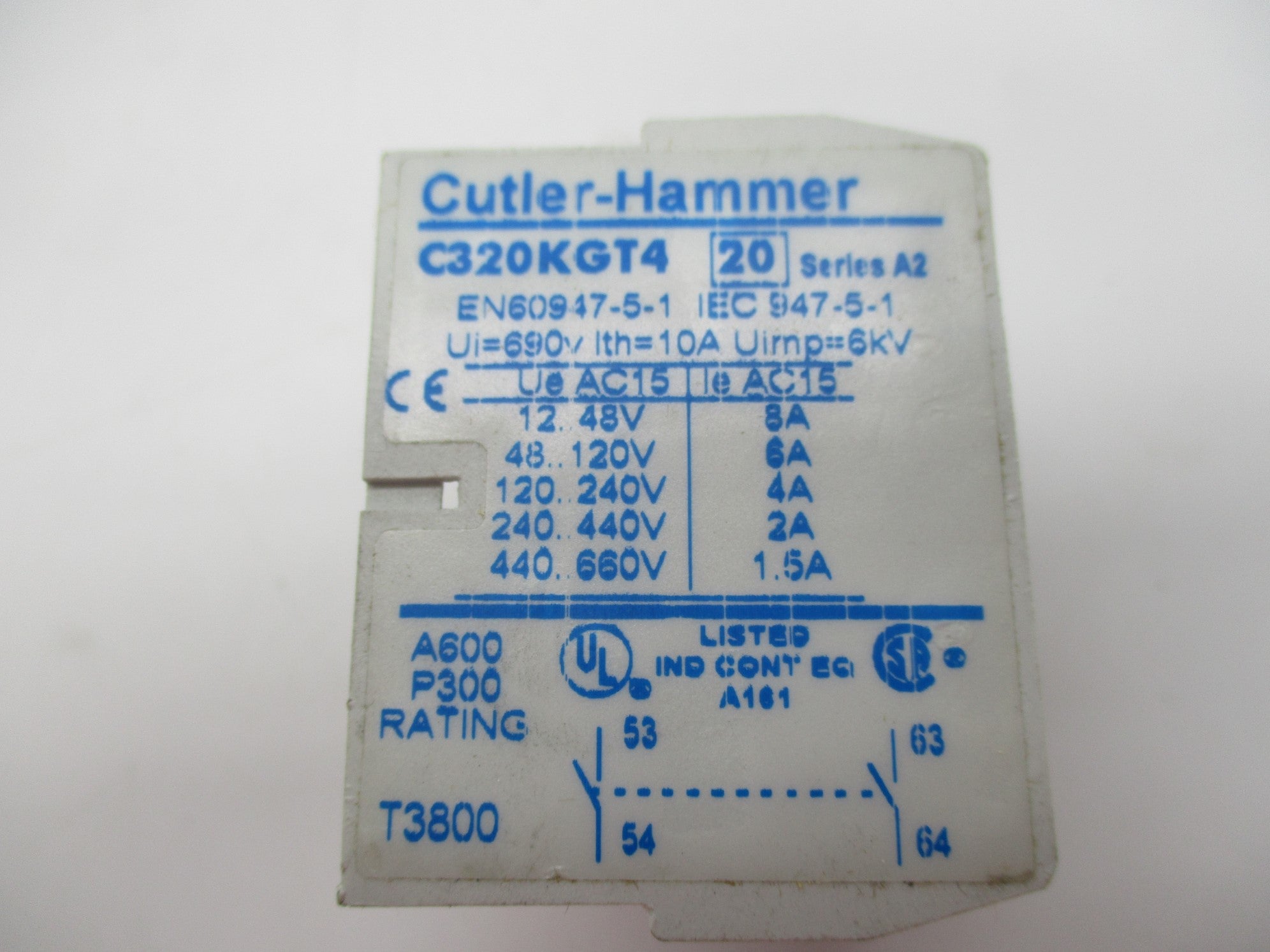 CUTLER HAMMER C320KGT4 SER. A2 NSNP