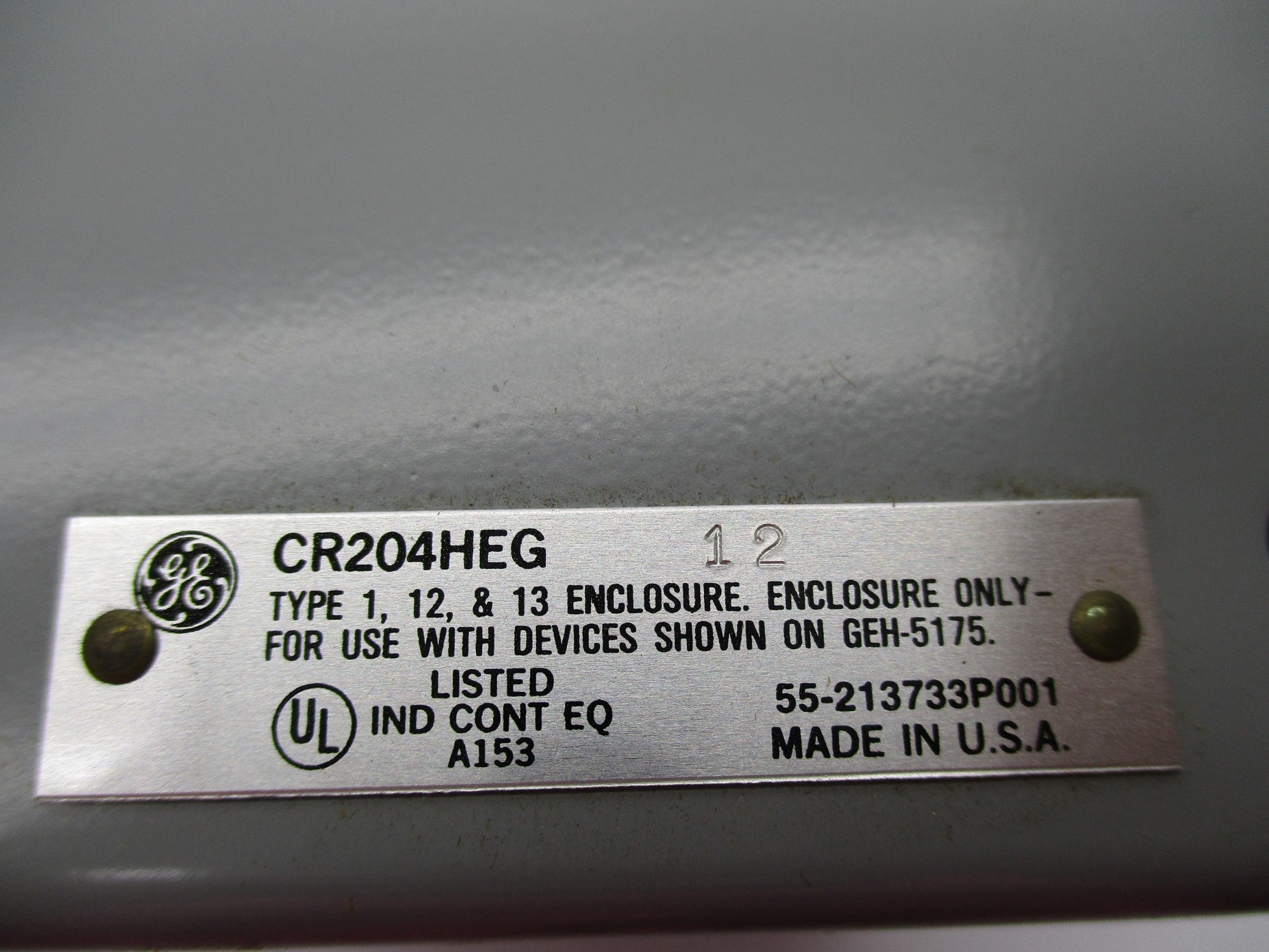 GENERAL ELECTRIC CR204HEG12 NSMP