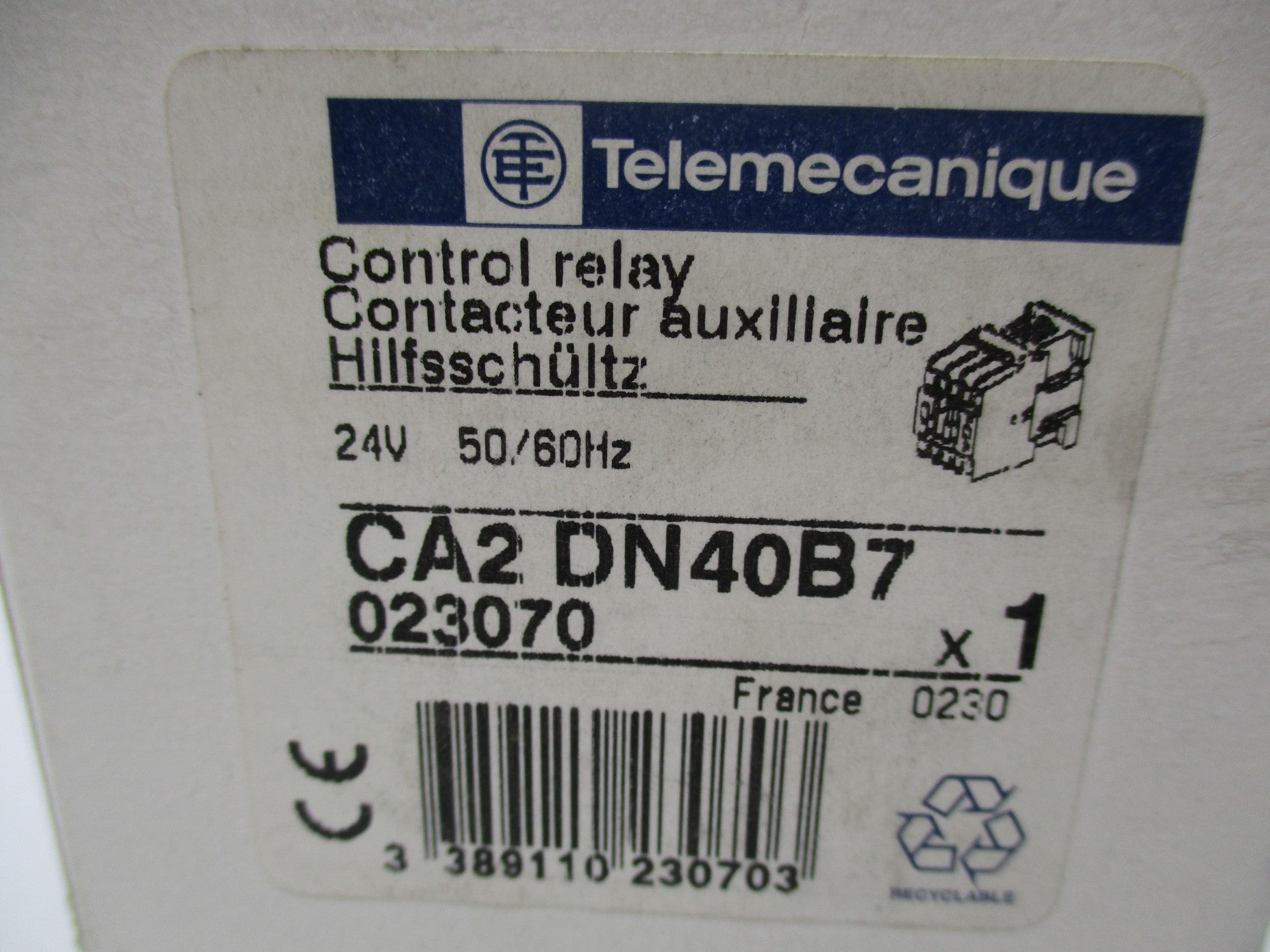 TELEMECANIQUE CA2DN40B7 24V 10A NSMP
