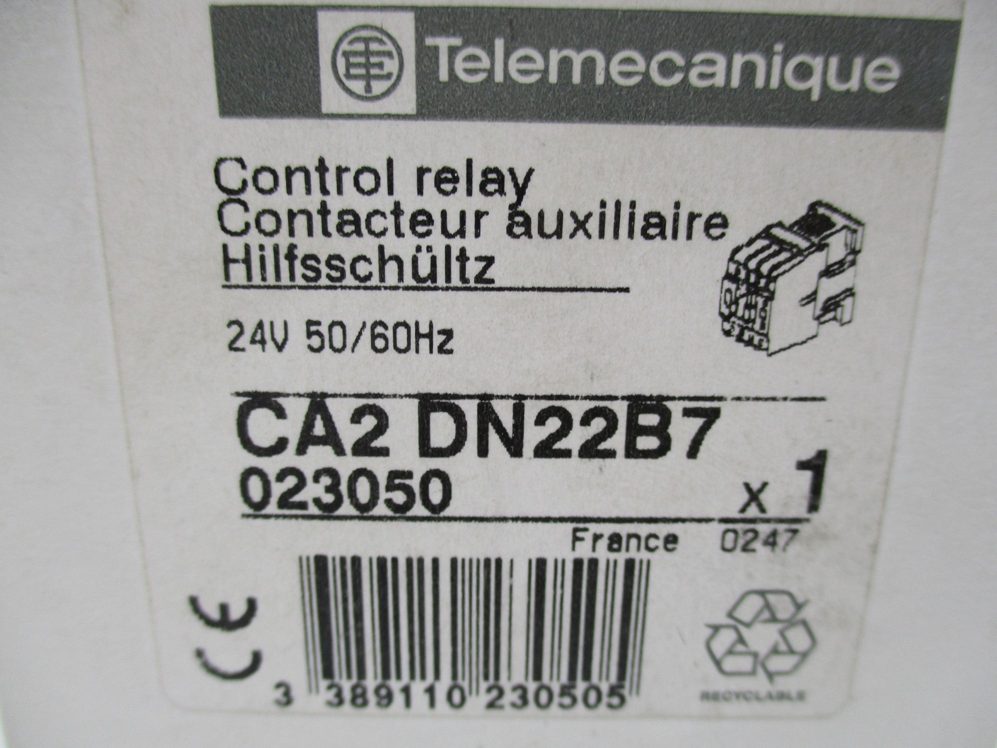 TELEMECANIQUE CA2DN22B7 24V 10A NSMP
