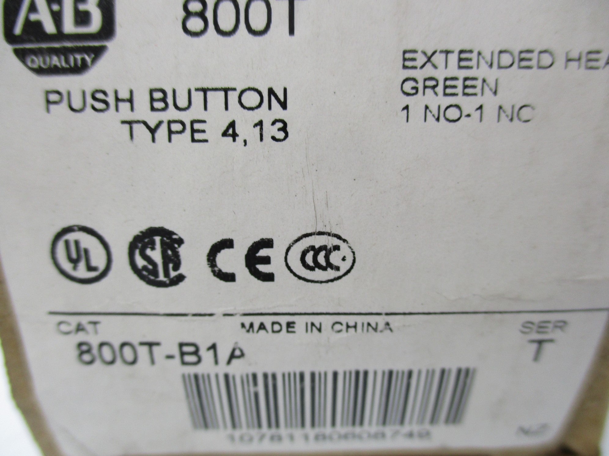 INDUSTRIAL SPARE PART 800T-B1A SER. T (BR/WH) NSMP