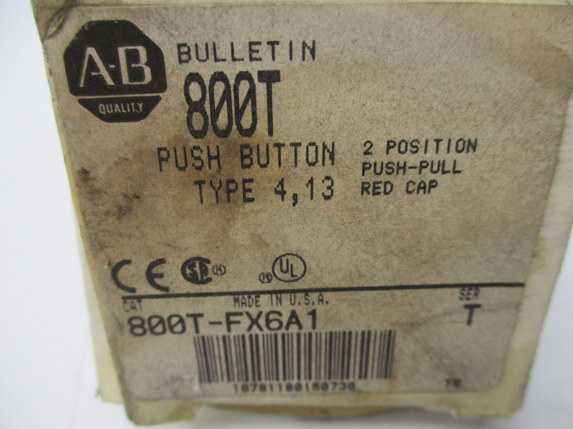 ALLEN BRADLEY 800T-FX6A1 SER. T (GY/BL) NSMP