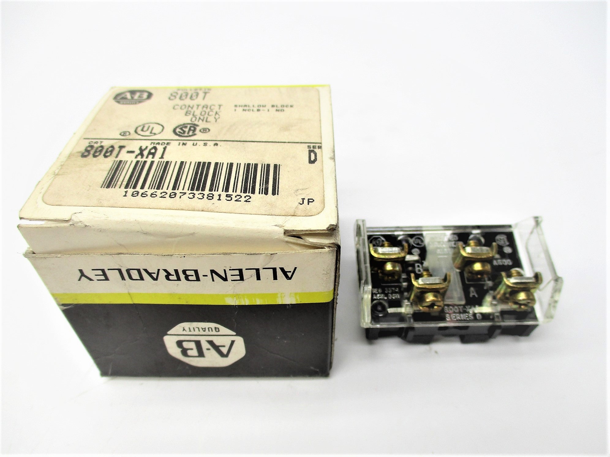 ALLEN BRADLEY 800T-XA1 SER. D (BK/YL) NSMP