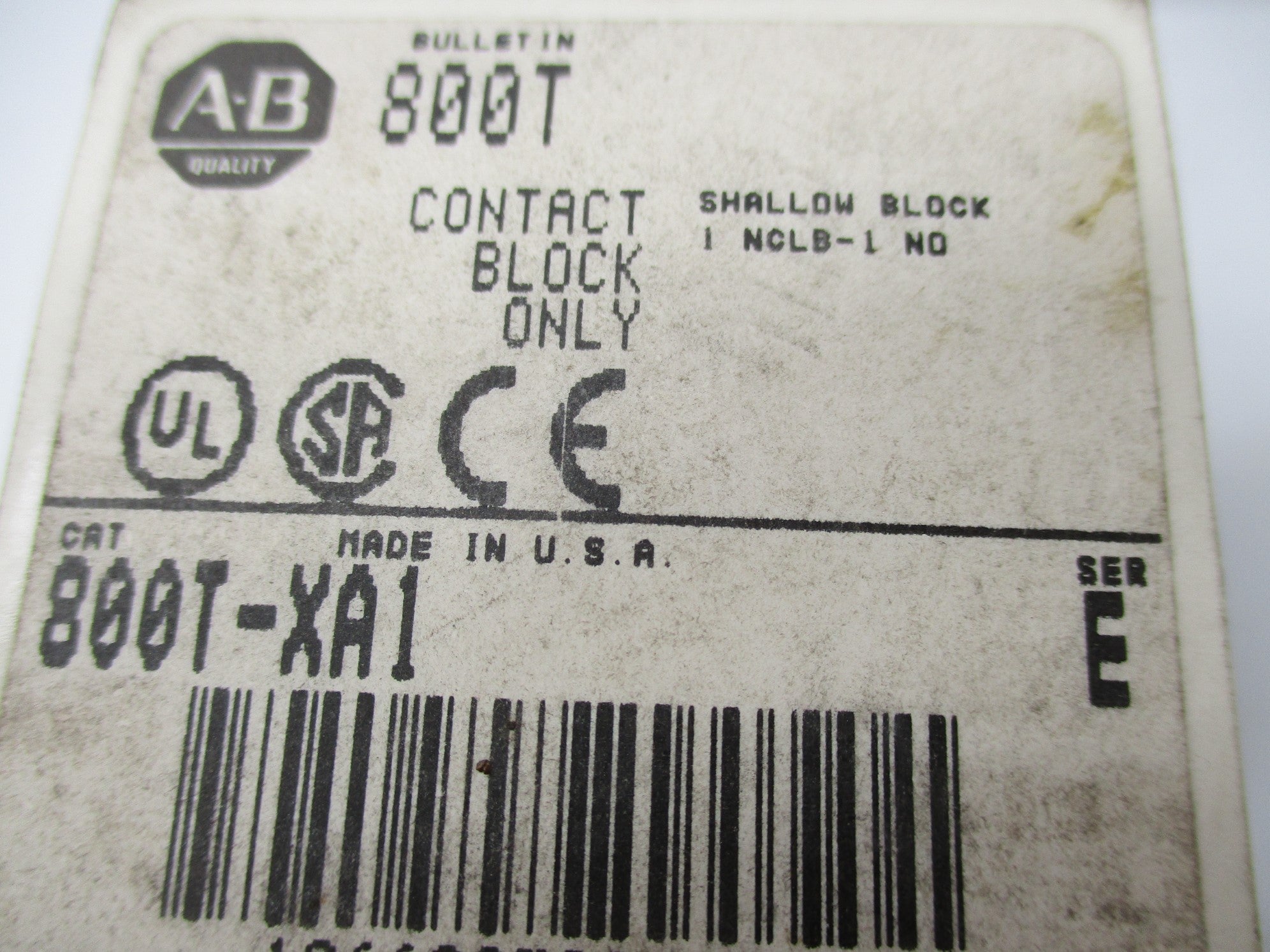 INDUSTRIAL SPARE PART 800T-XA1 SER. E (GY/BL) NSMP