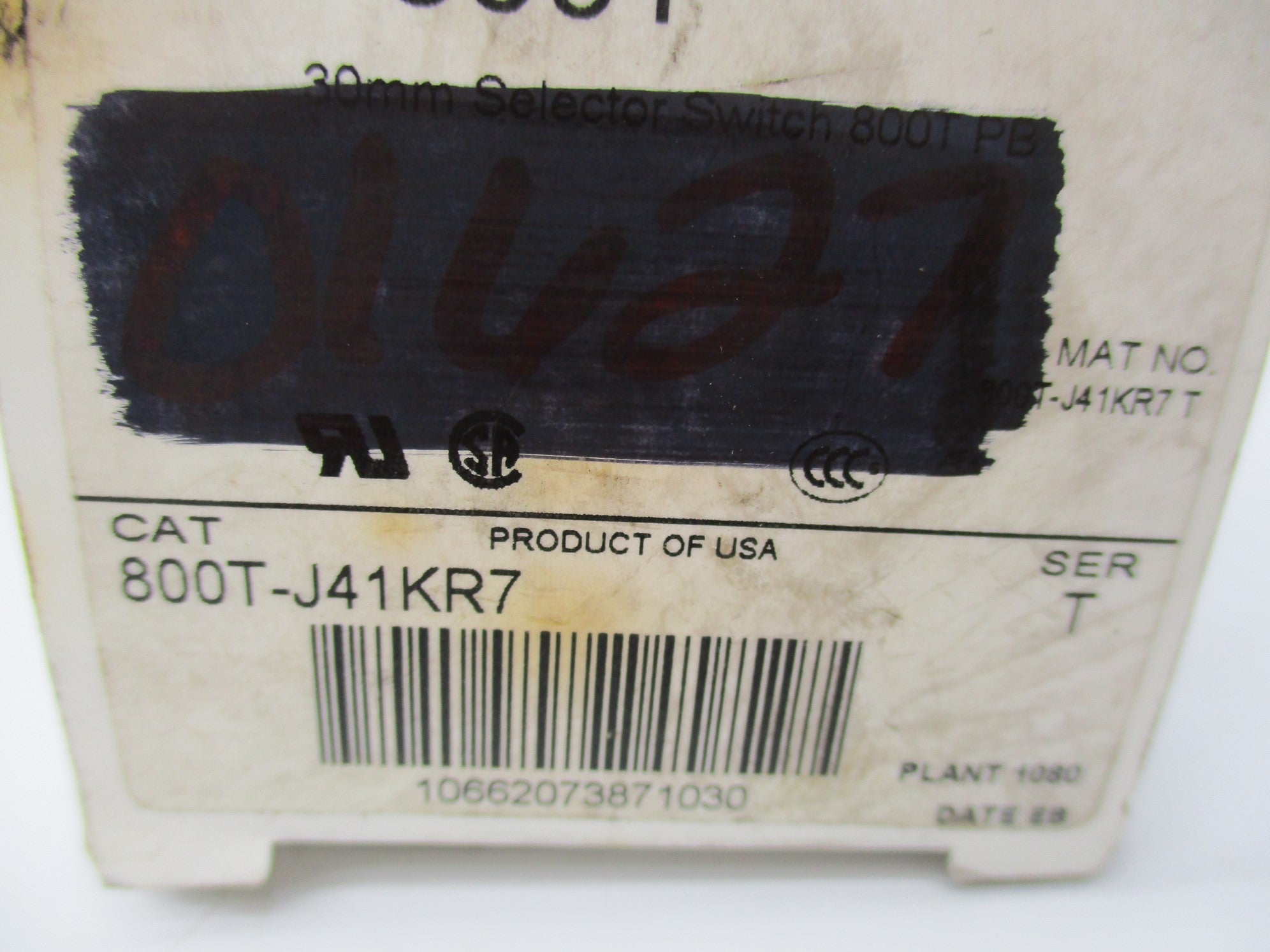 ALLEN BRADLEY 800T-J41KR7 SER. T (WH) NSMP