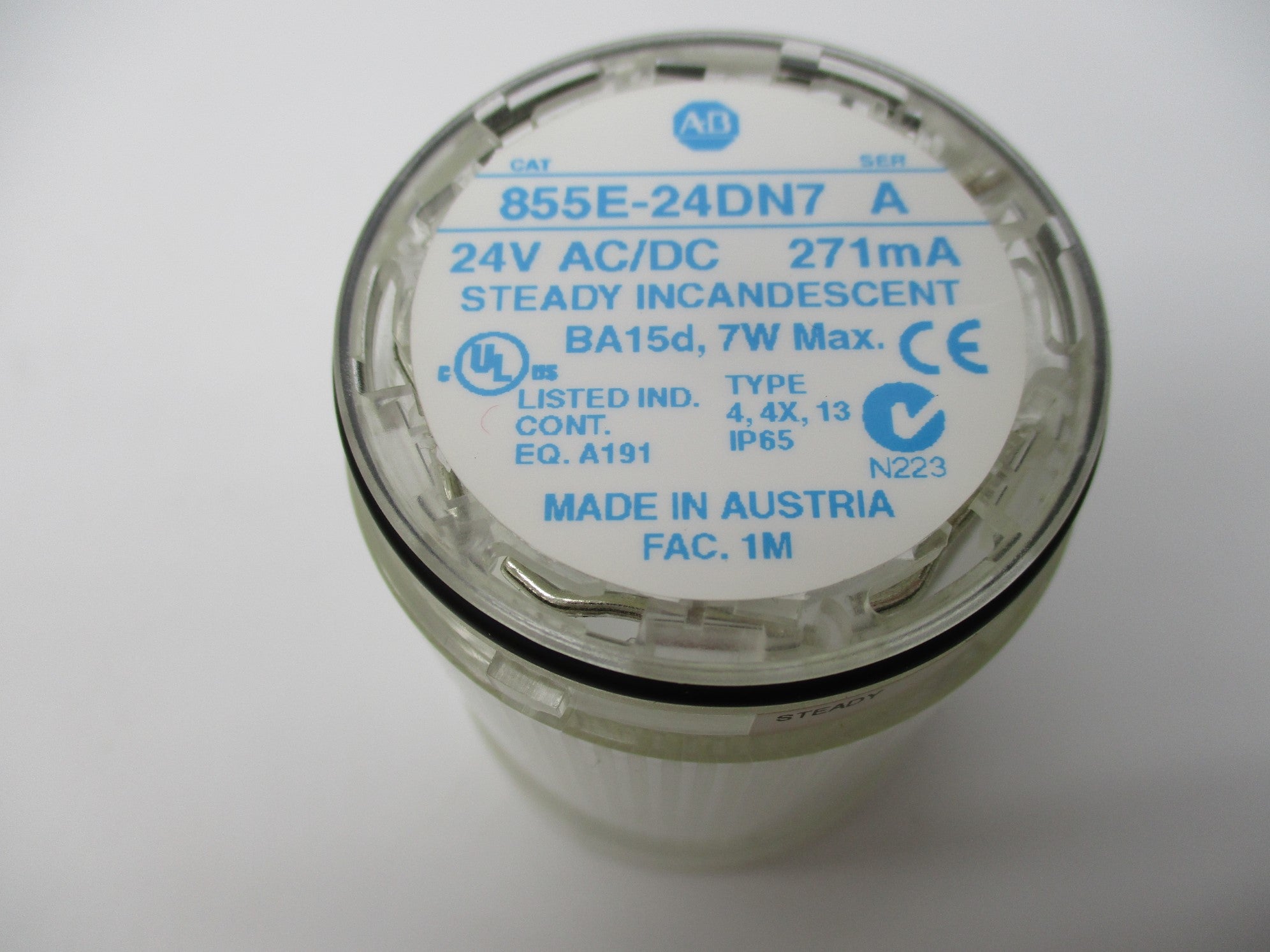 ALLEN BRADLEY 855E-24DN7 SER. A (WH) NSMP