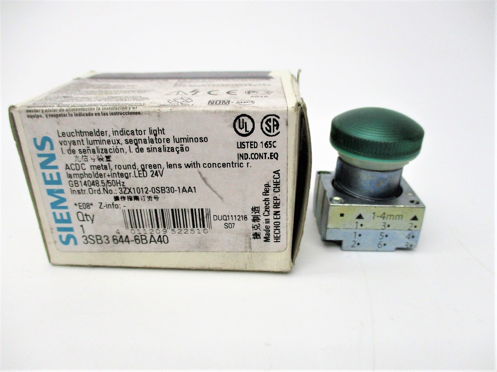SIEMENS 3SB3644-6BA40 24V NSMP