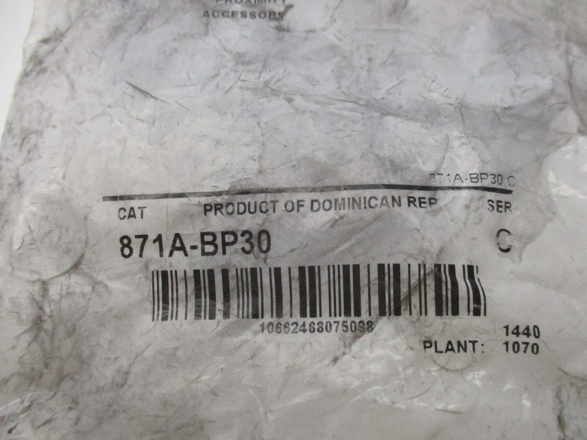 INDUSTRIAL SPARE PART 871A-BP30 SER. C NSMP
