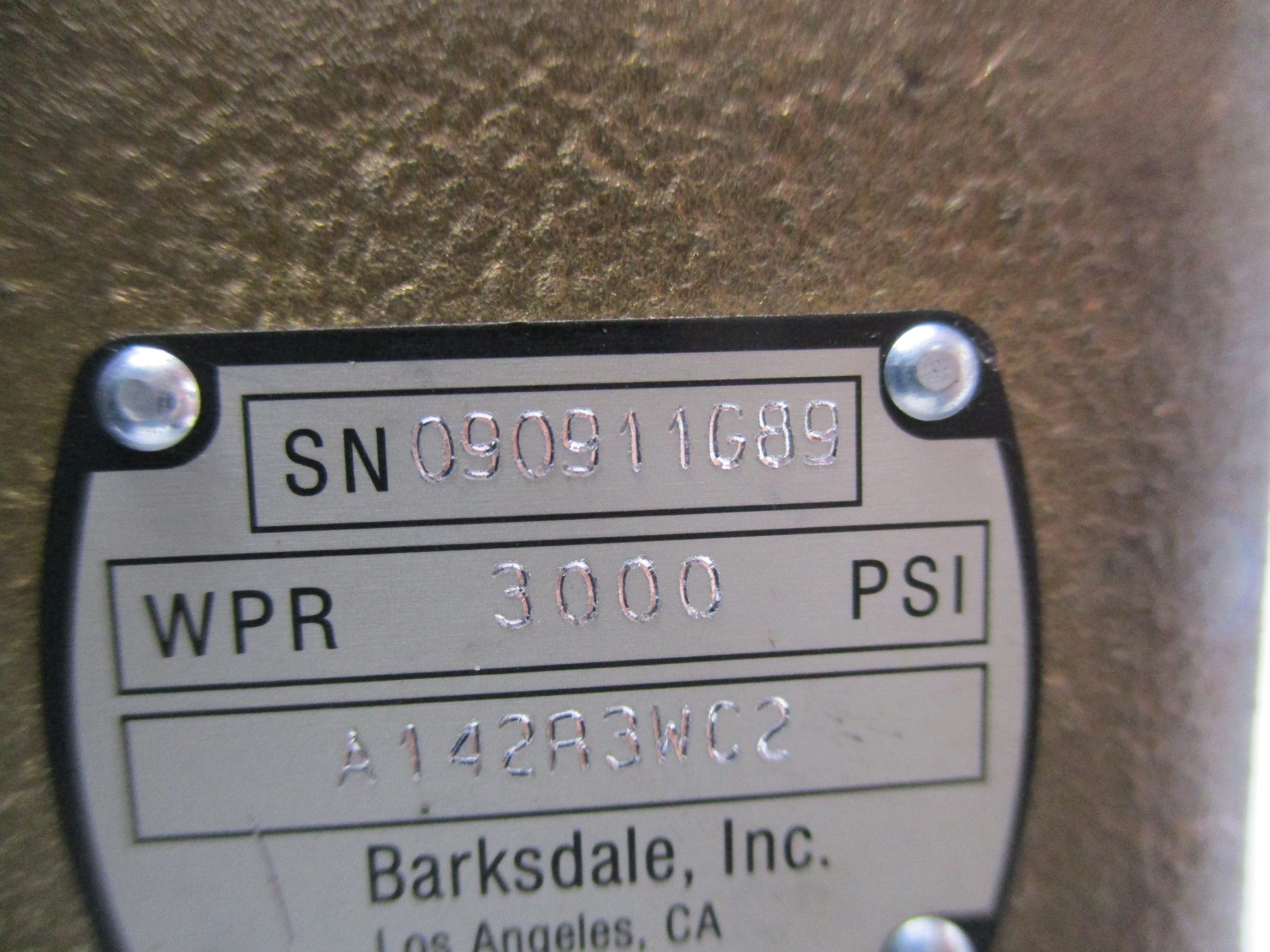 BARKSDALE A142R3WC2 NSNP