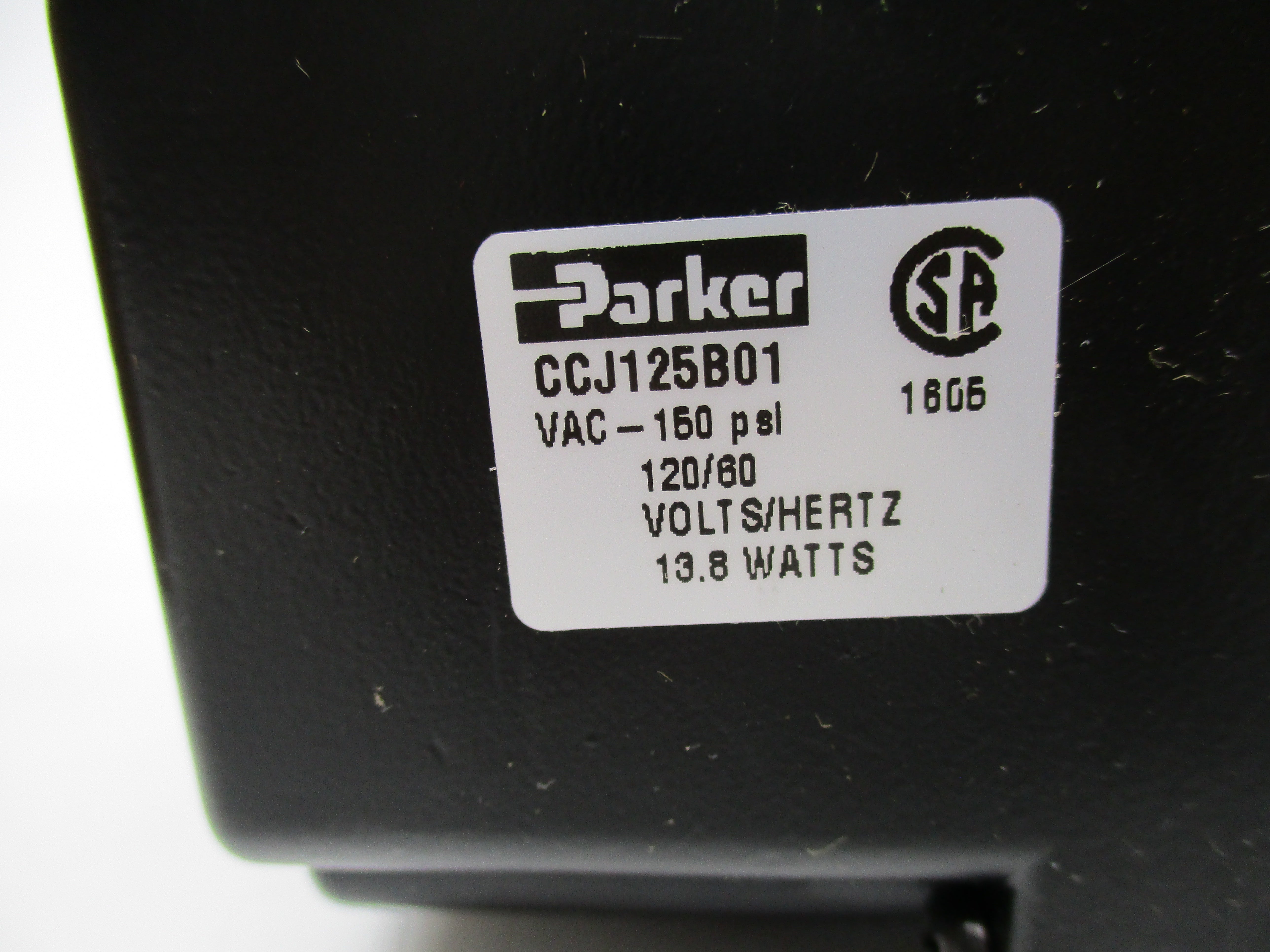 PARKER CCJ125B01 120VAC 150PSI 1/4" NSMP
