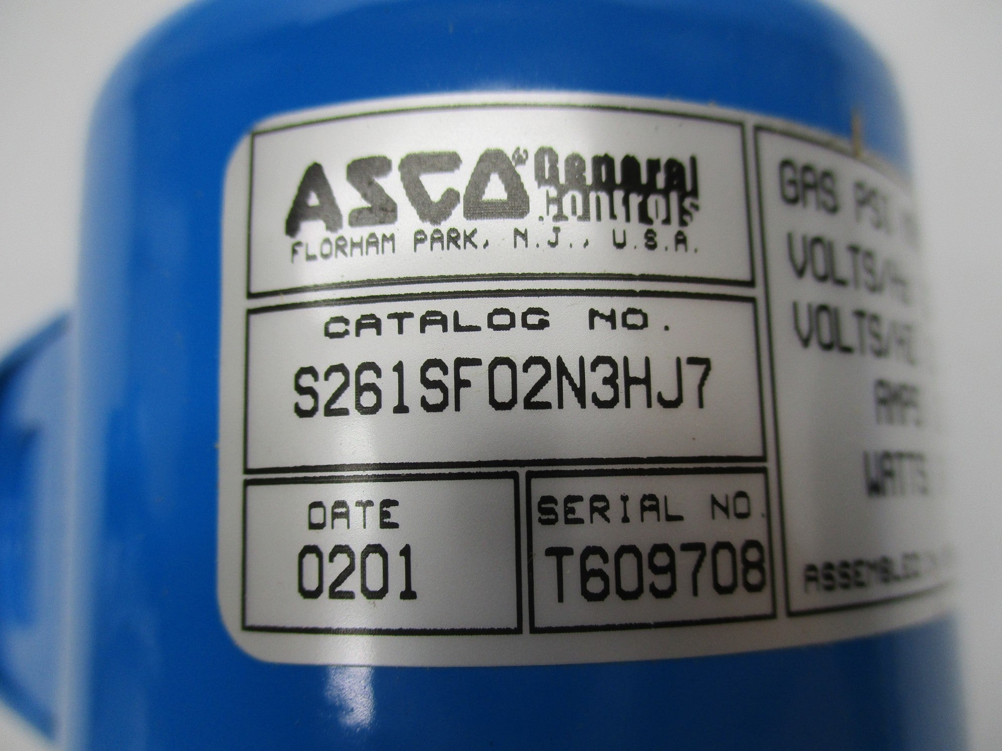 ASCO S261SF02N3HJ7 110/120V NSNP
