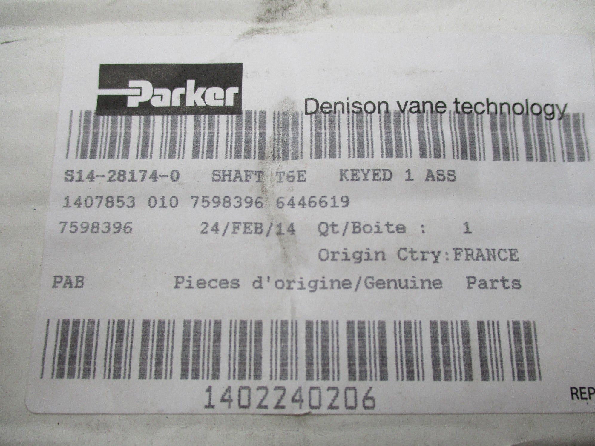 PARKER S14-28174-0 NSMP