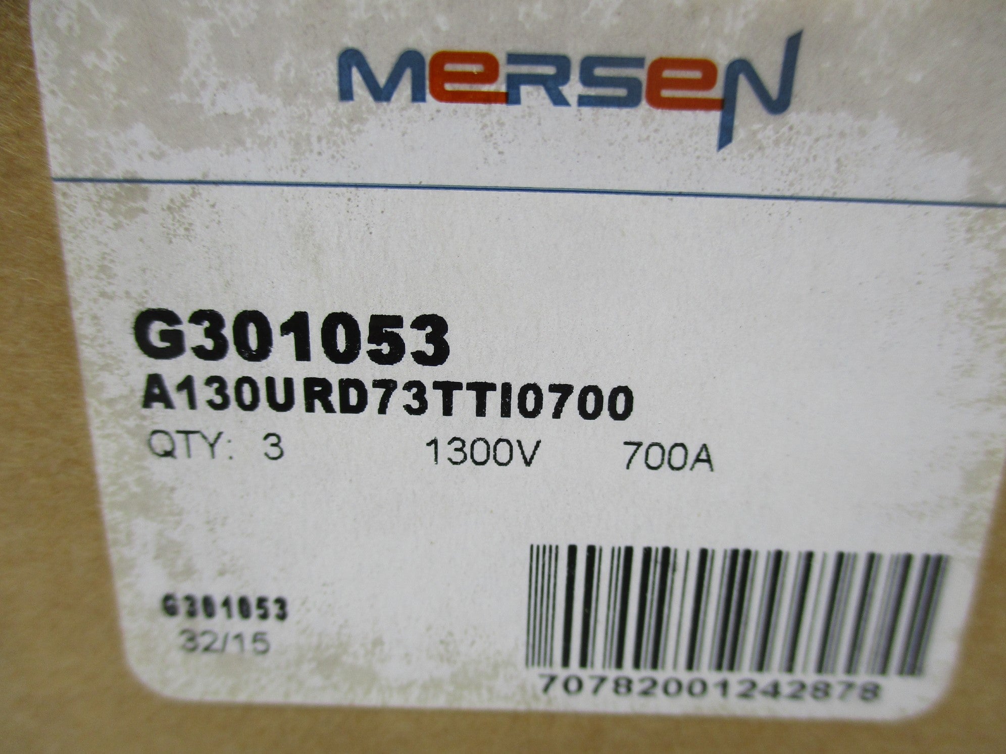 MERSEN G301053 A130URD73TTI0700 (PKG OF 3) NSMP