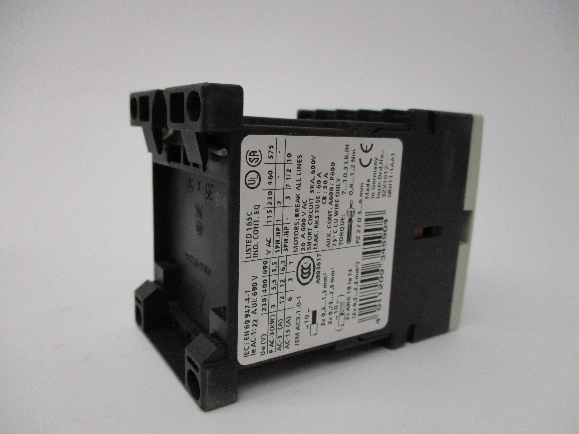 SIEMENS 3RT1017-1AK61 110/120V 20A NSMP