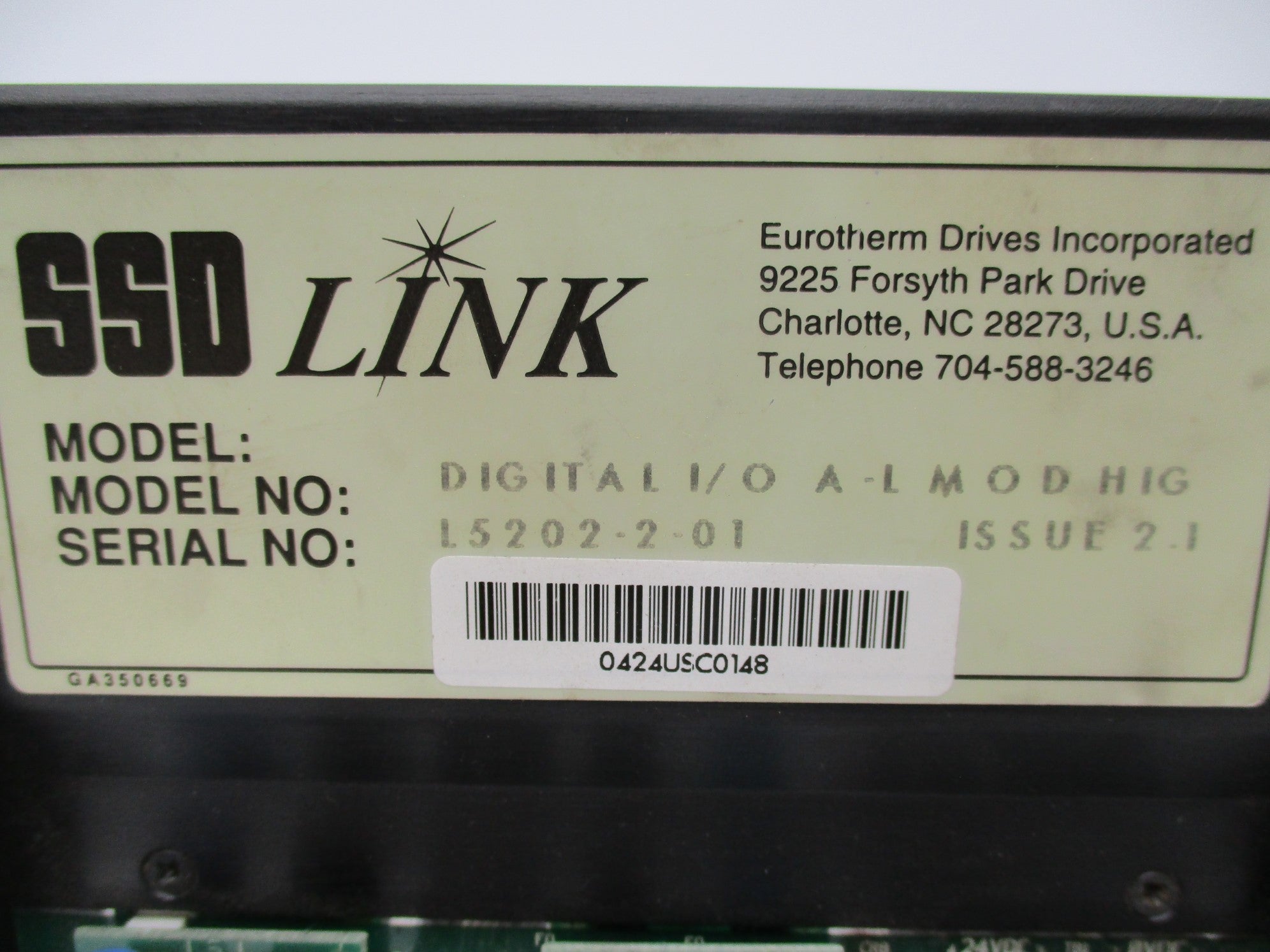 EUROTHERM DRIVES L5202-2-01 NSNP