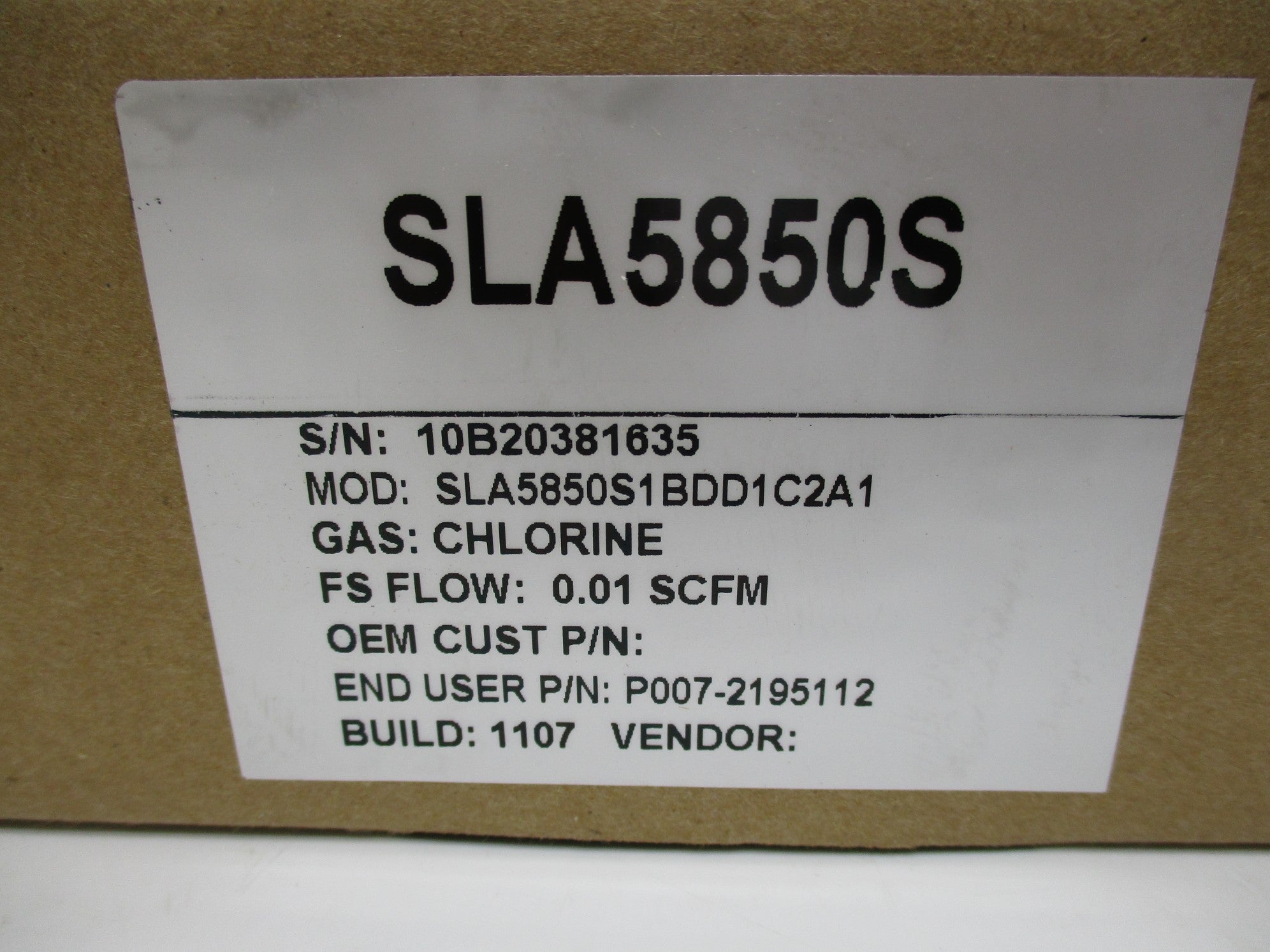 BROOKS INSTRUMENT SLA5850S1BDD1C2A1 NSMP