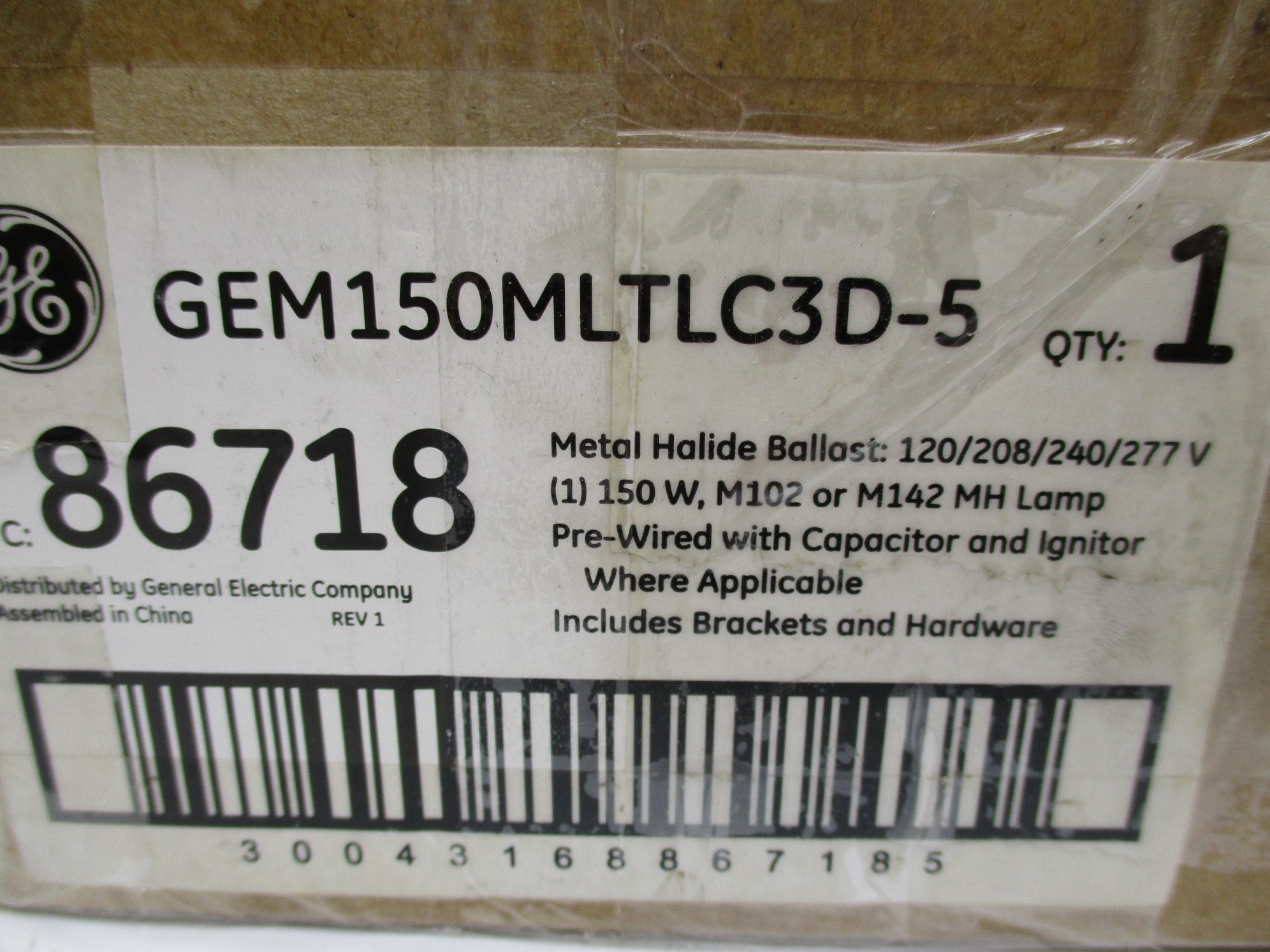 GENERAL ELECTRIC GEM150MLTLC3D-5 NSMP