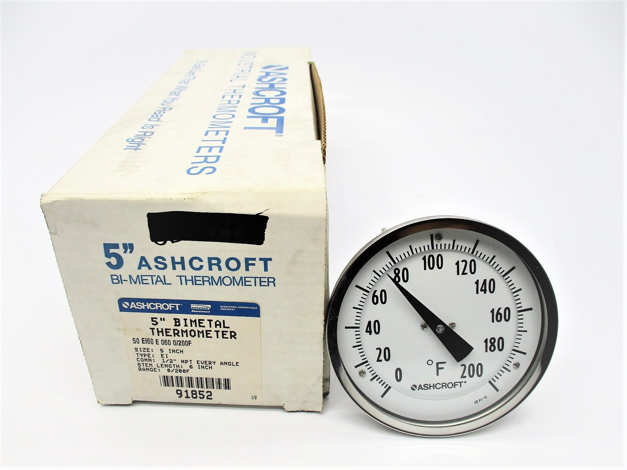 ASHCROFT 50EI60E060 0/200'F 5" NSMP