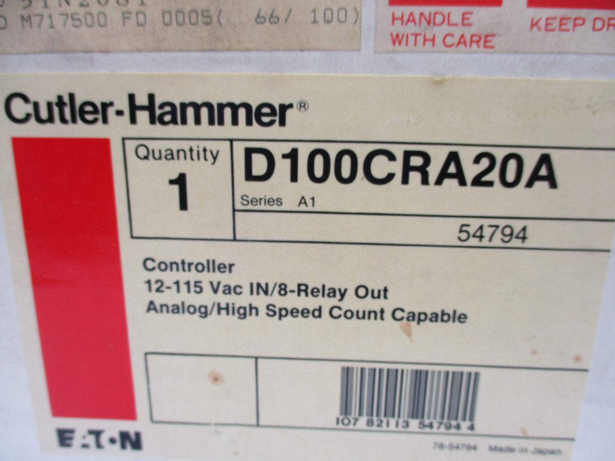 CUTLER HAMMER D100CRA20A NSMP