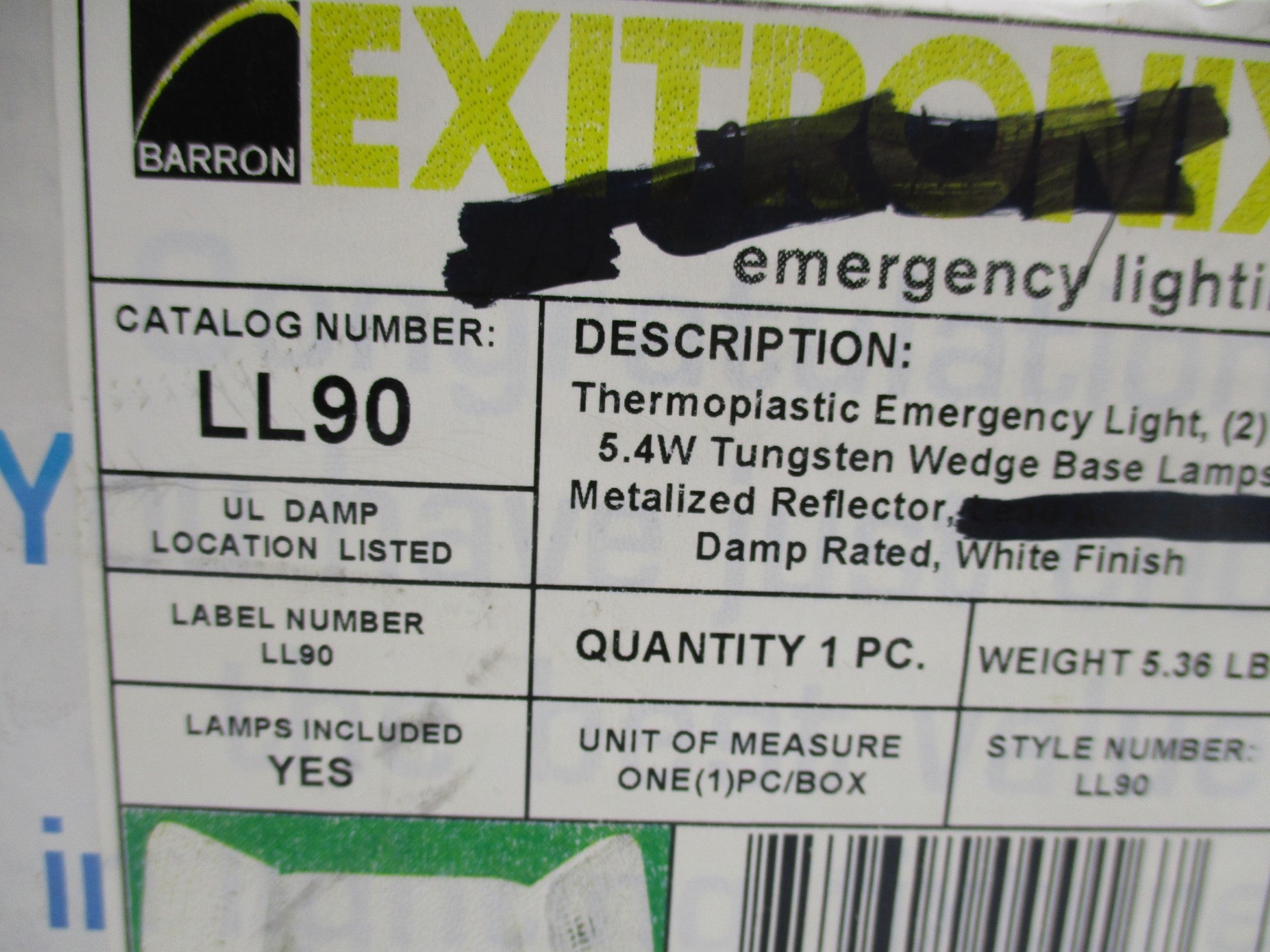 EXITRONIX LL90 (AS PICTURED) NSMP