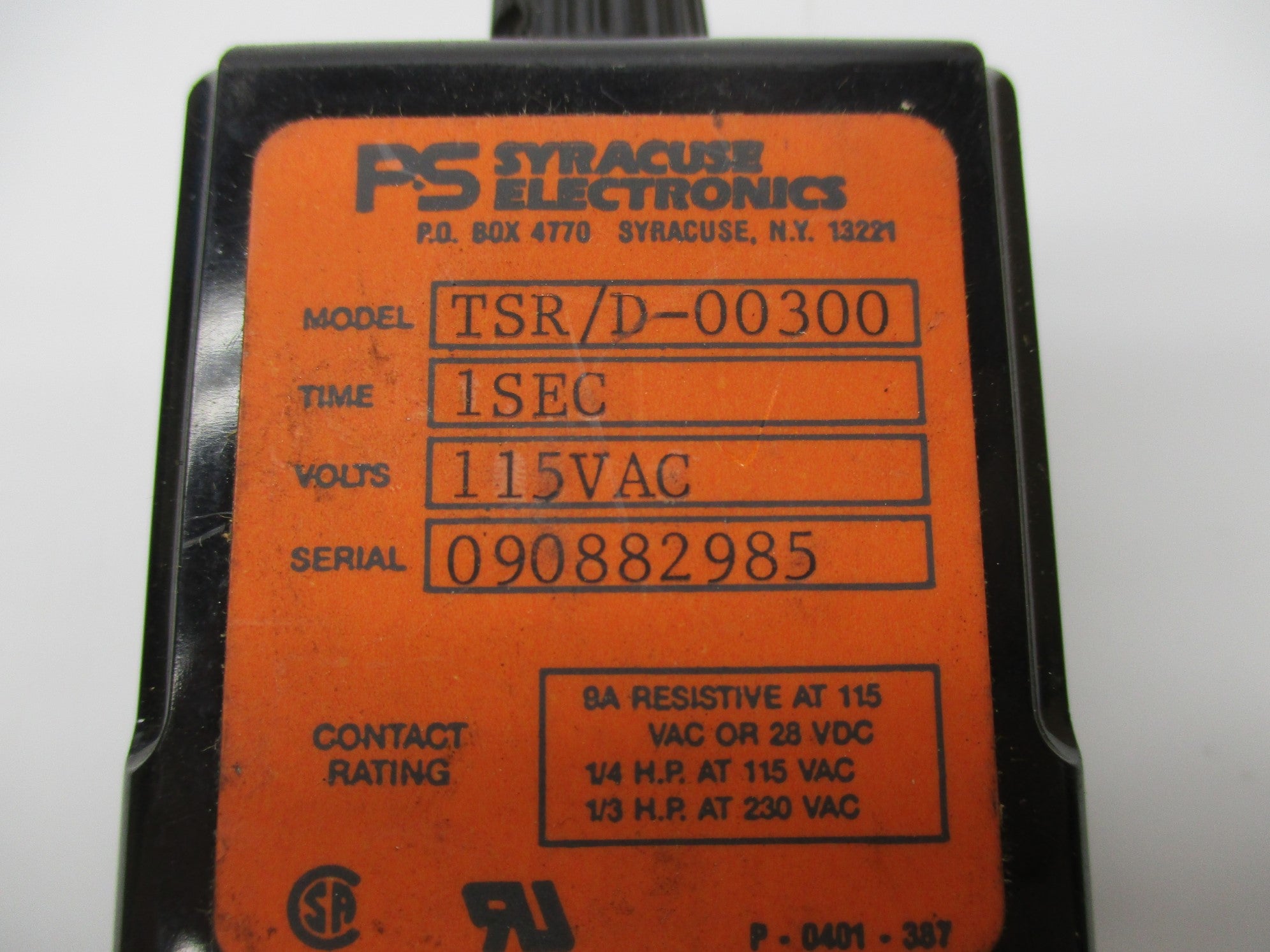 P&S SYRACUSE ELECTRONICS TSR/D-00300 115V NSNP